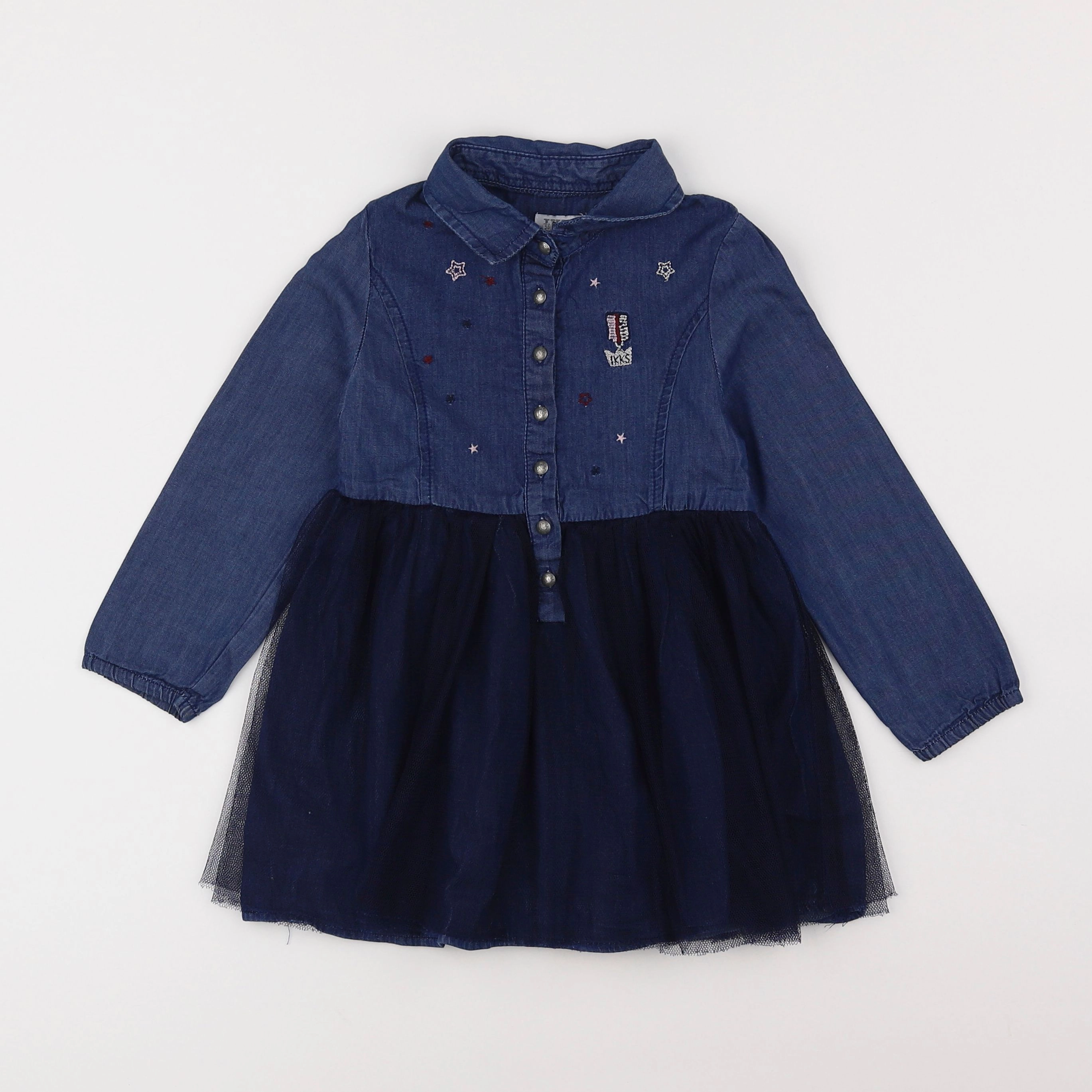 IKKS - robe bleu - 3 ans