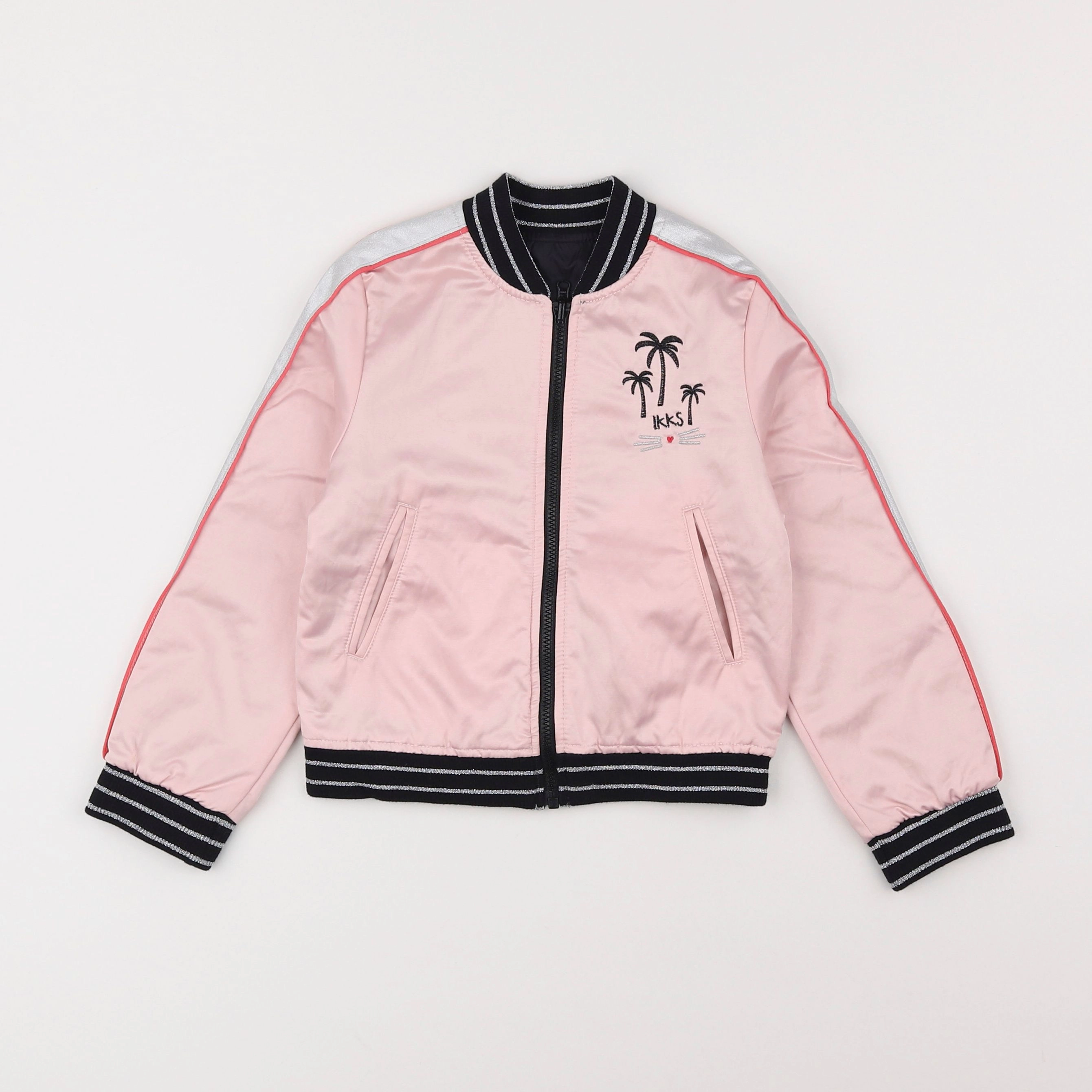 IKKS - veste réversible rose - 4 ans