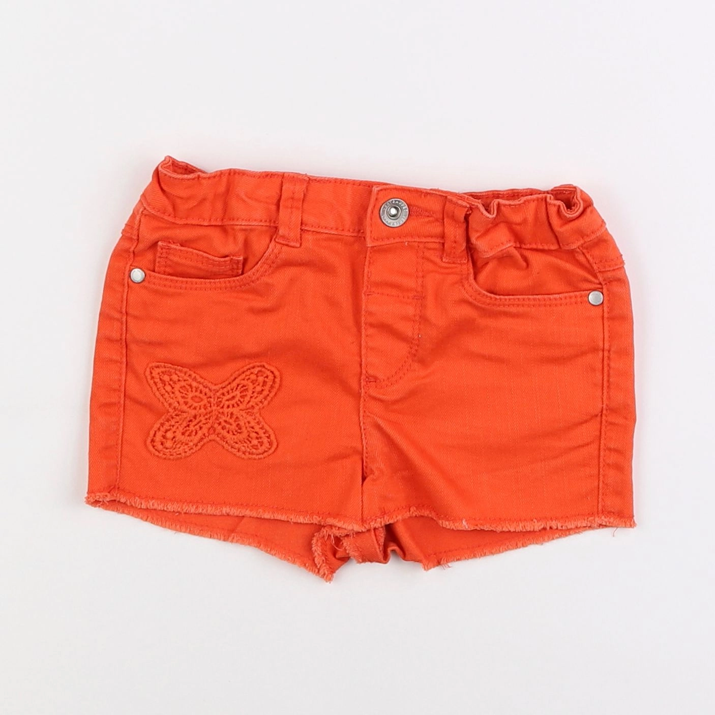 Vertbaudet - short orange - 4 ans