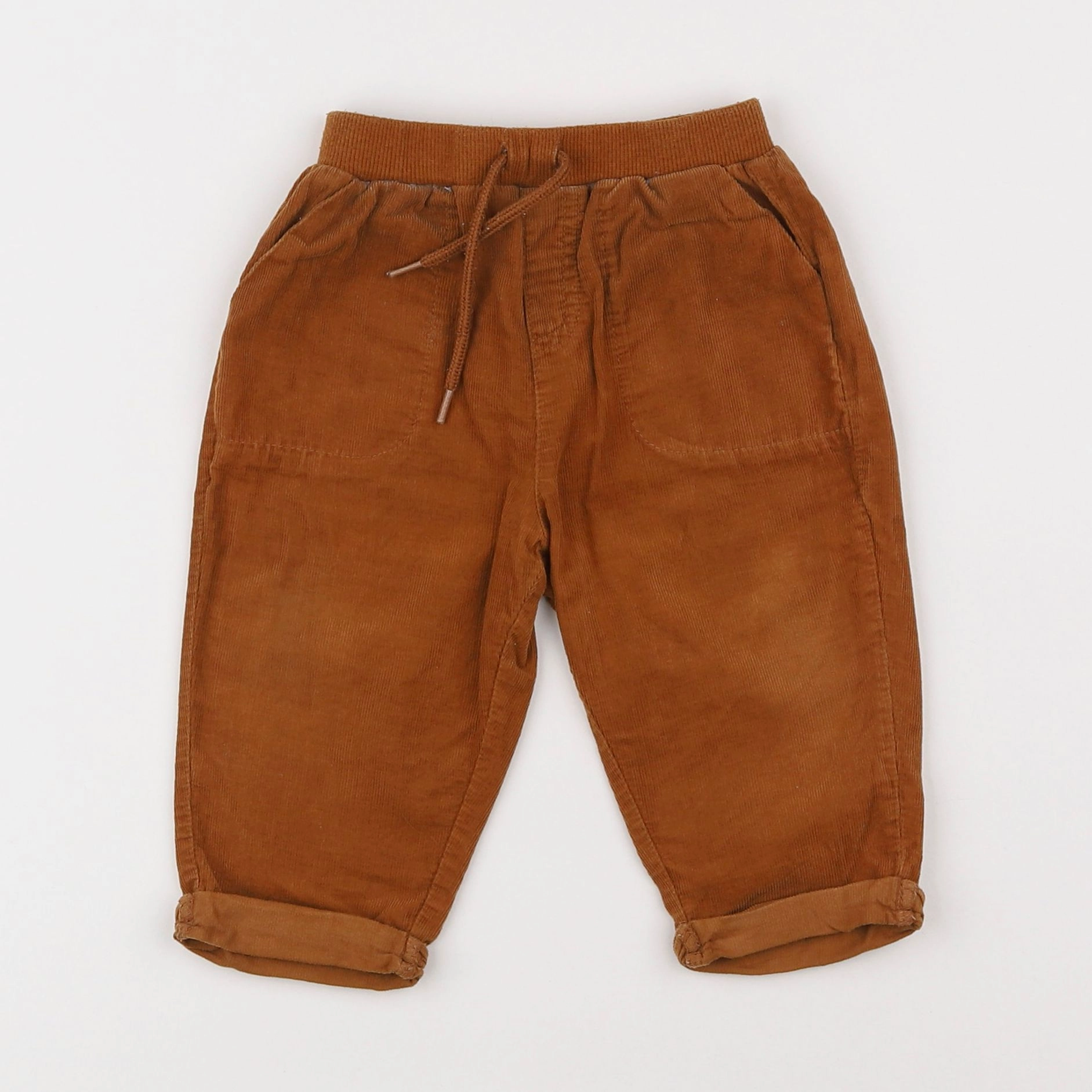 Vertbaudet - pantalon marron - 12 mois