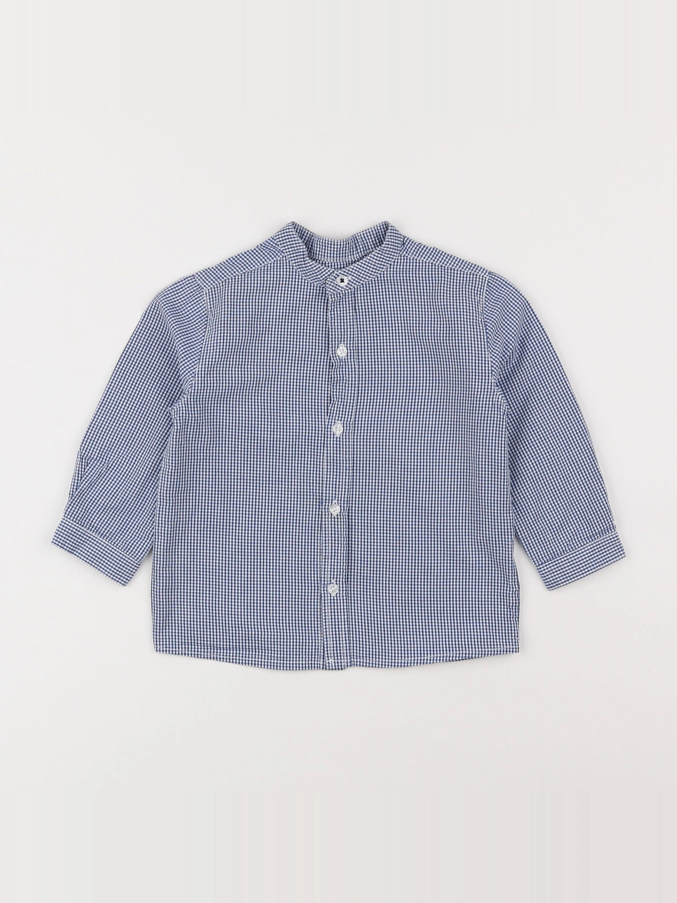 Boutchou - chemise bleu - 18 mois