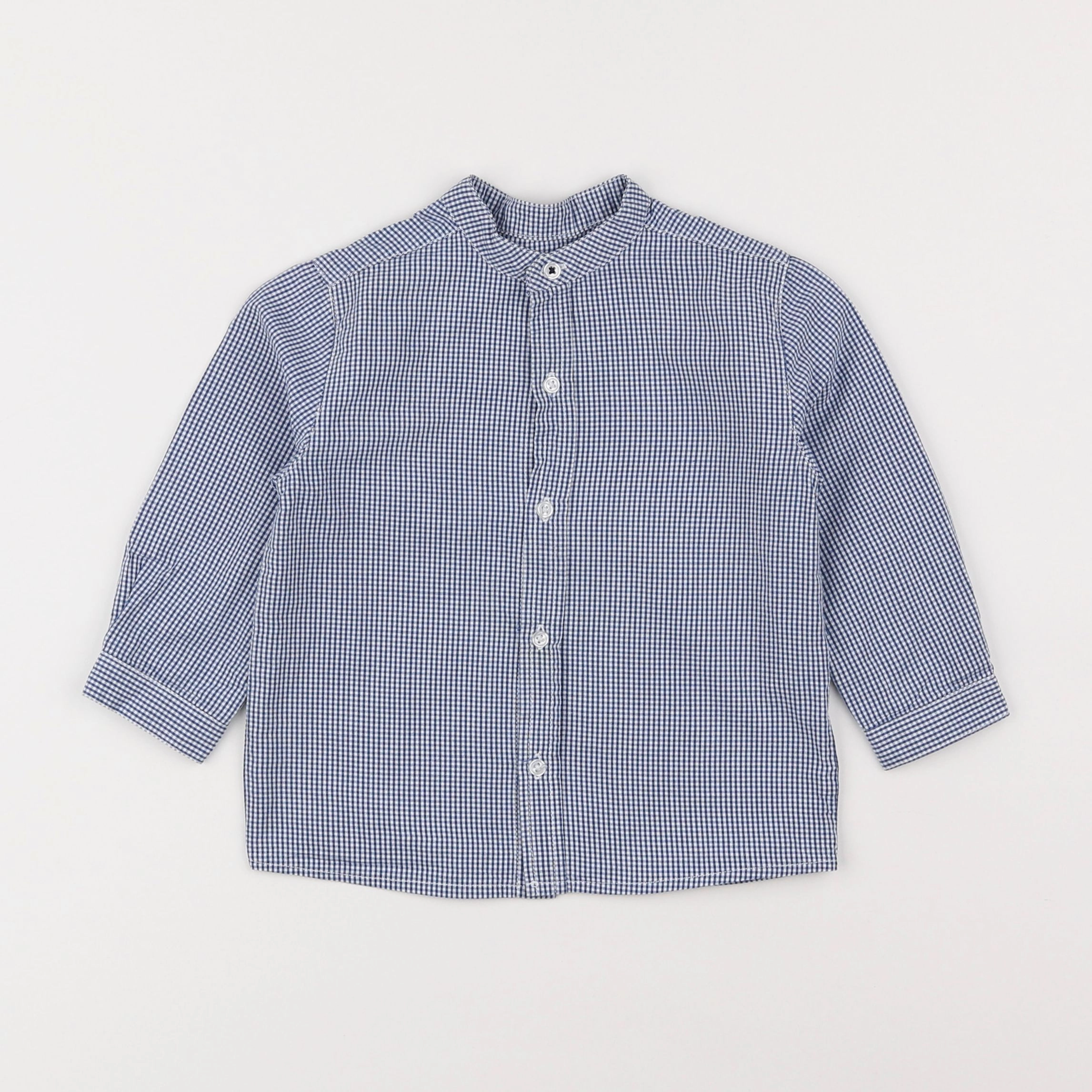 Boutchou - chemise bleu - 18 mois