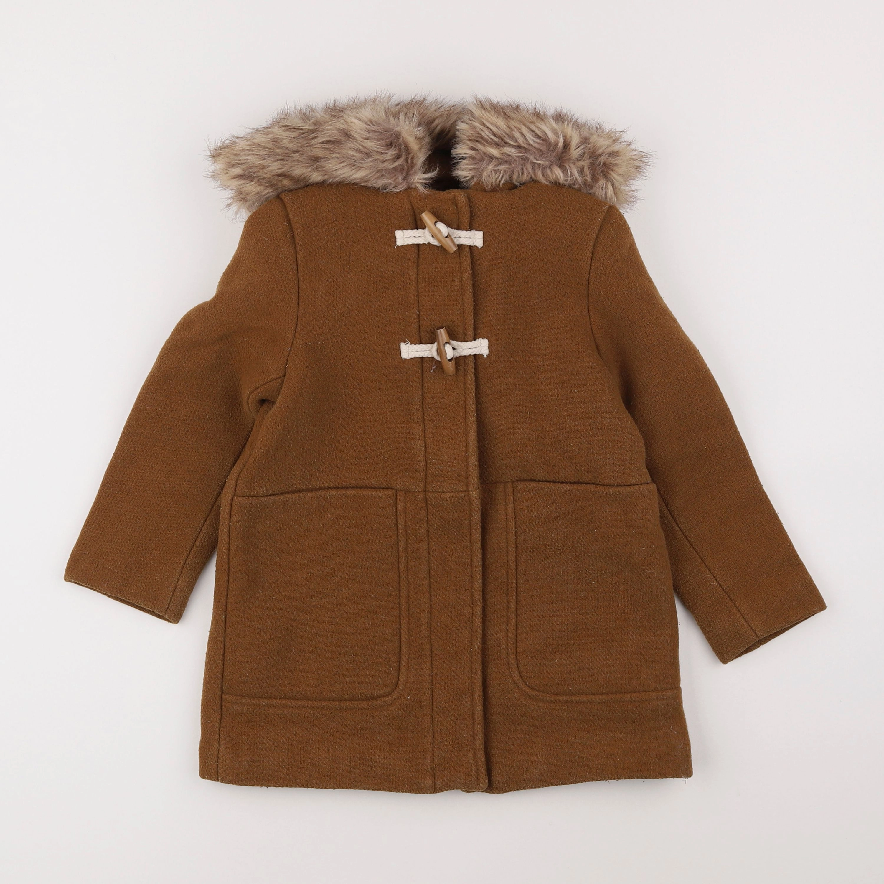 Vertbaudet - manteau marron - 6 ans