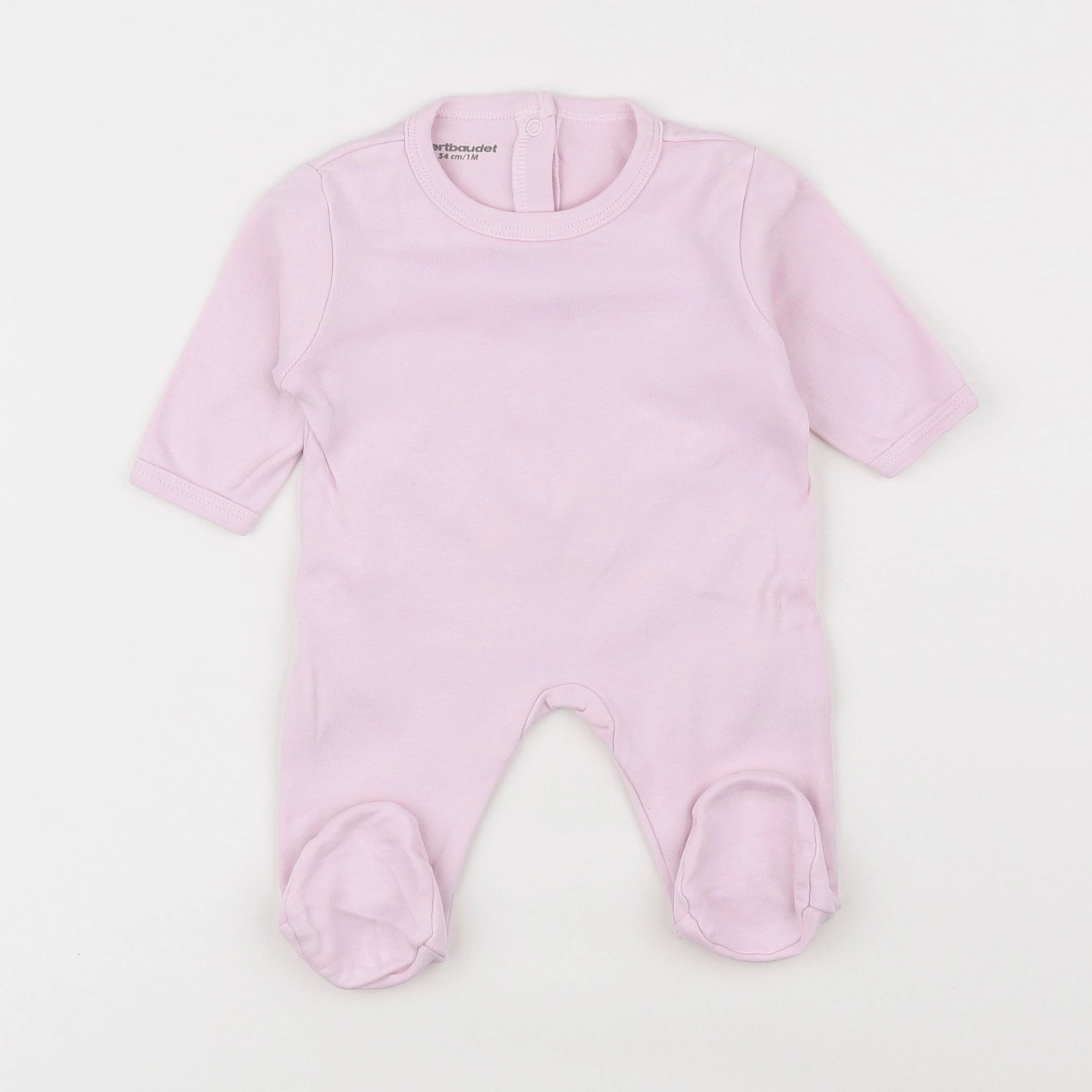 Vertbaudet - pyjama coton rose - 1 mois