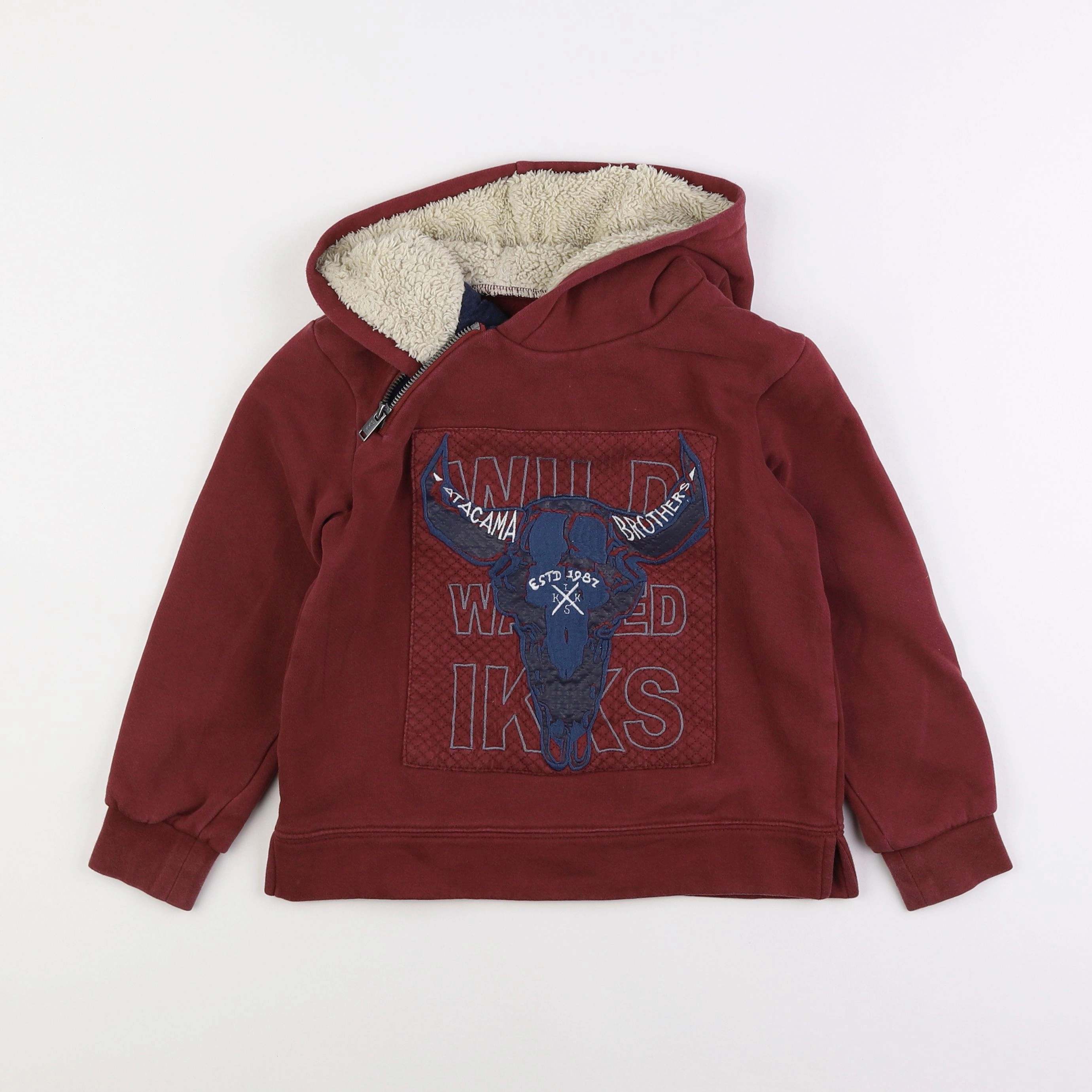 IKKS - sweat rouge - 8 ans