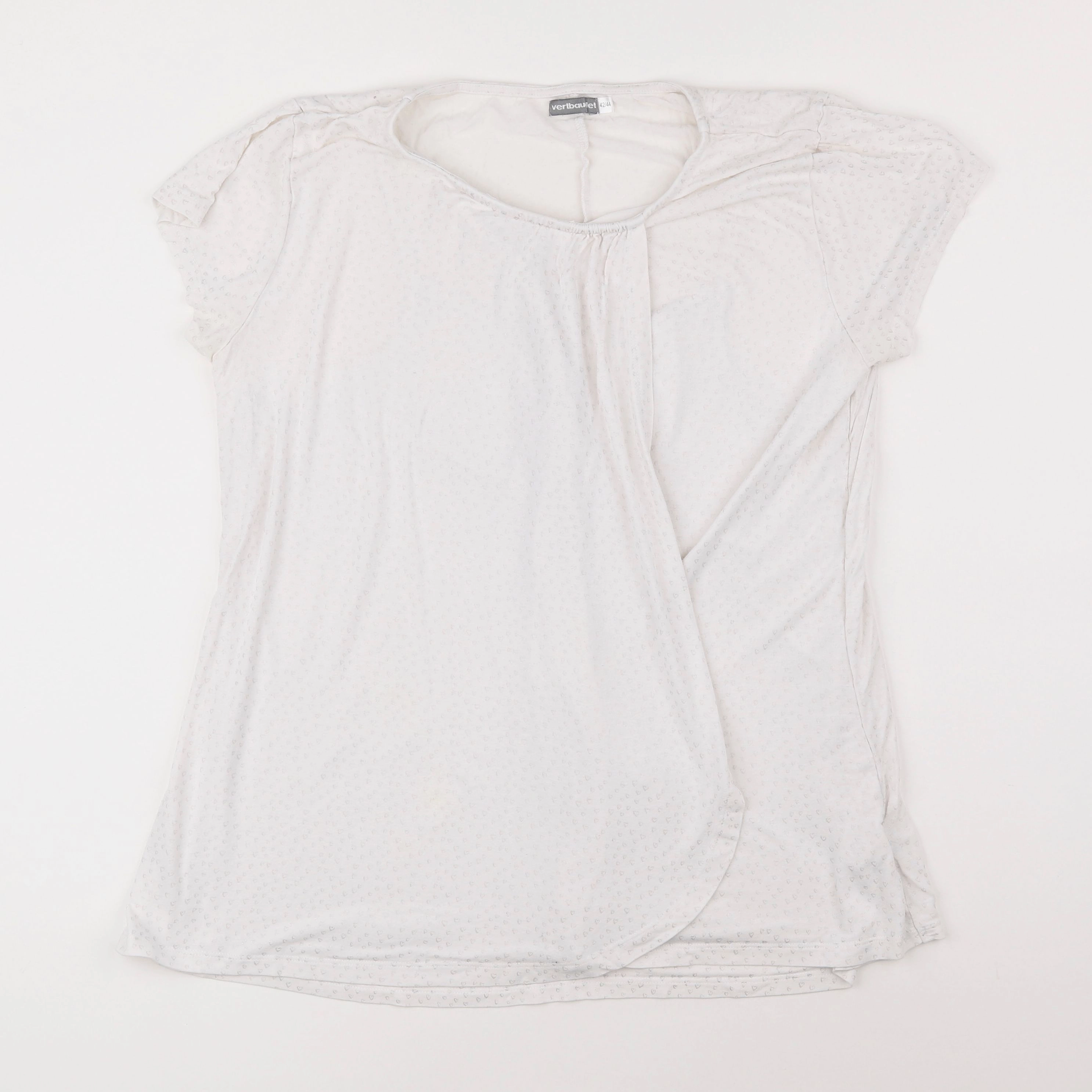 Vertbaudet - tee-shirt allaitement, grossesse blanc - 42 à 44