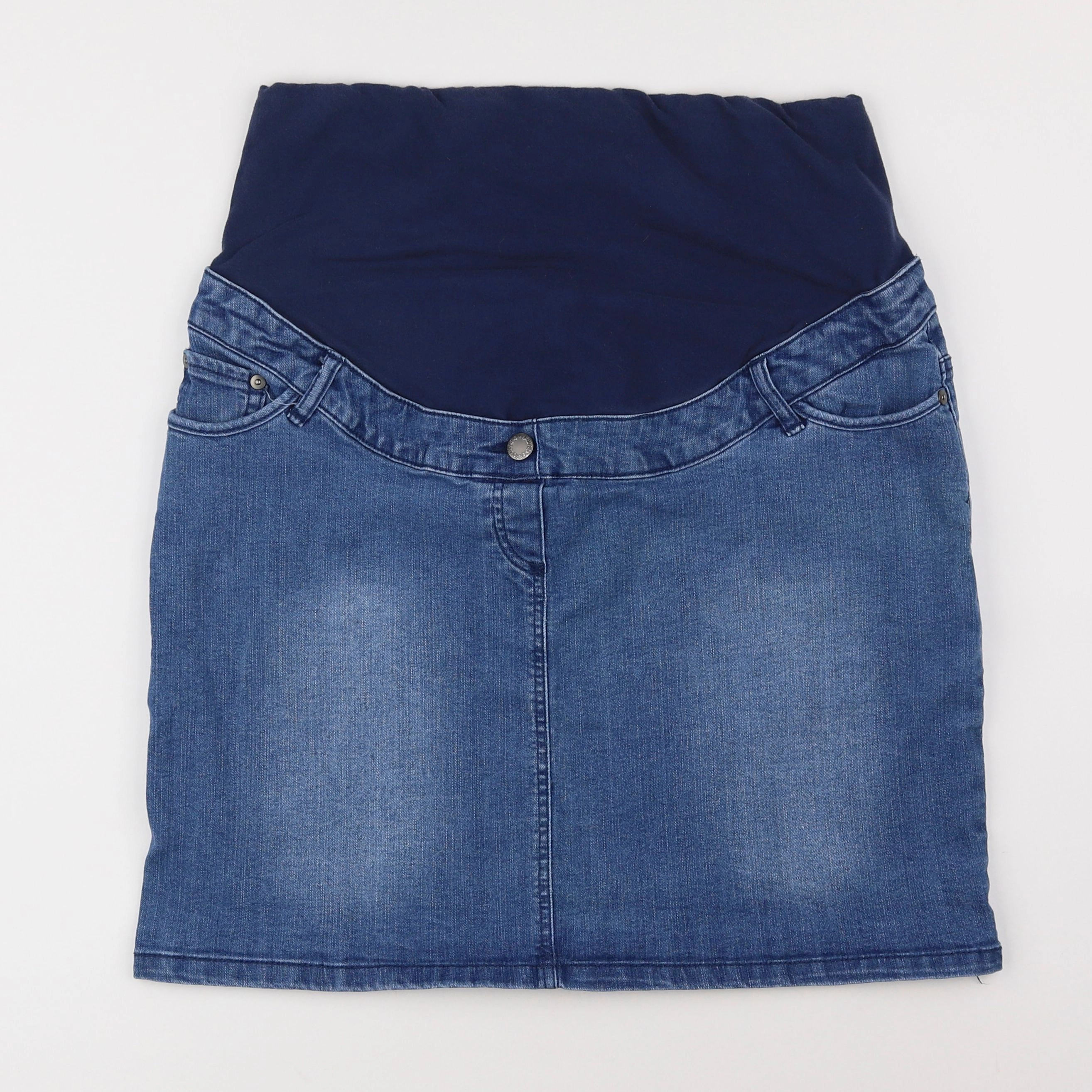 Vertbaudet - jupe grossesse bleu - 44