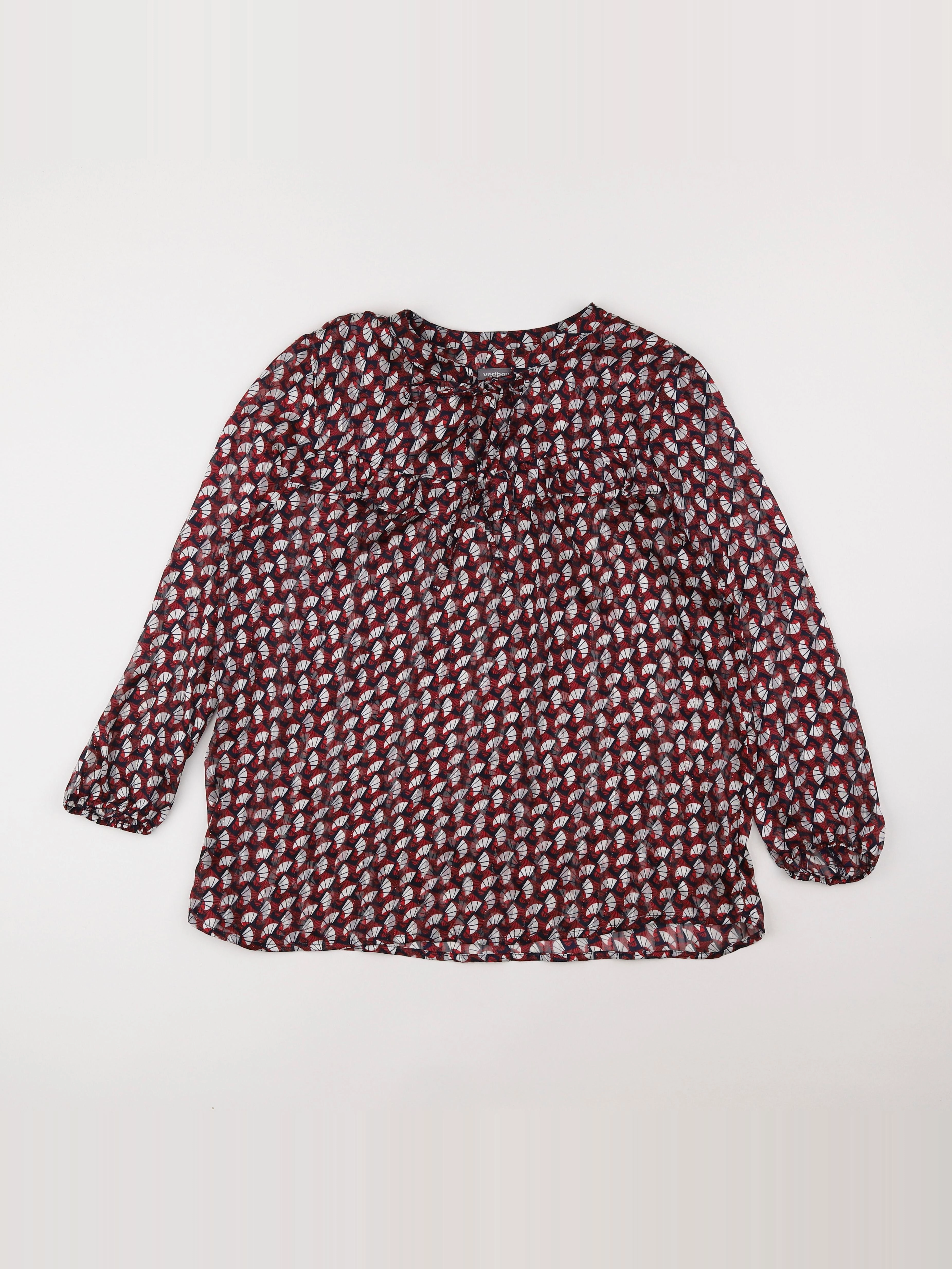 Vertbaudet - blouse grossesse rouge - 42