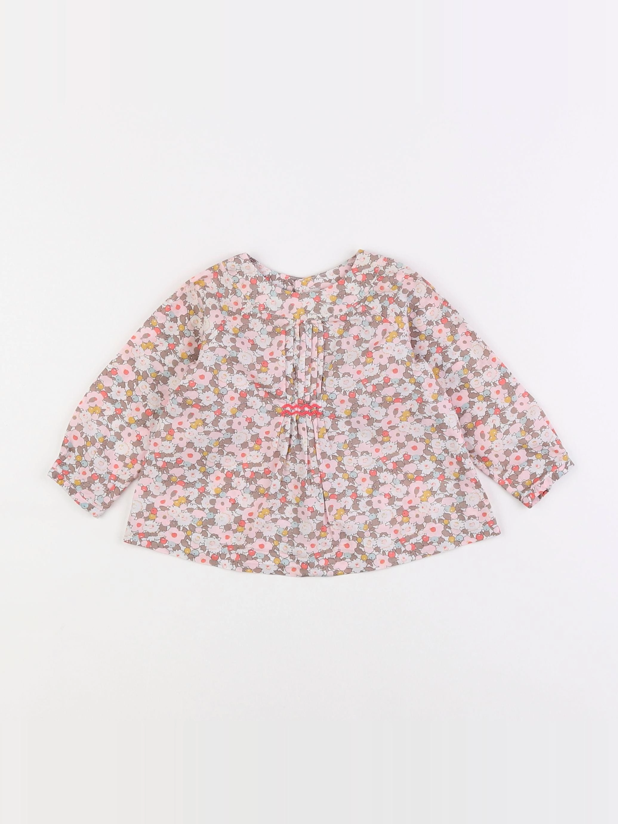 Jacadi - blouse liberty rose - 6 mois