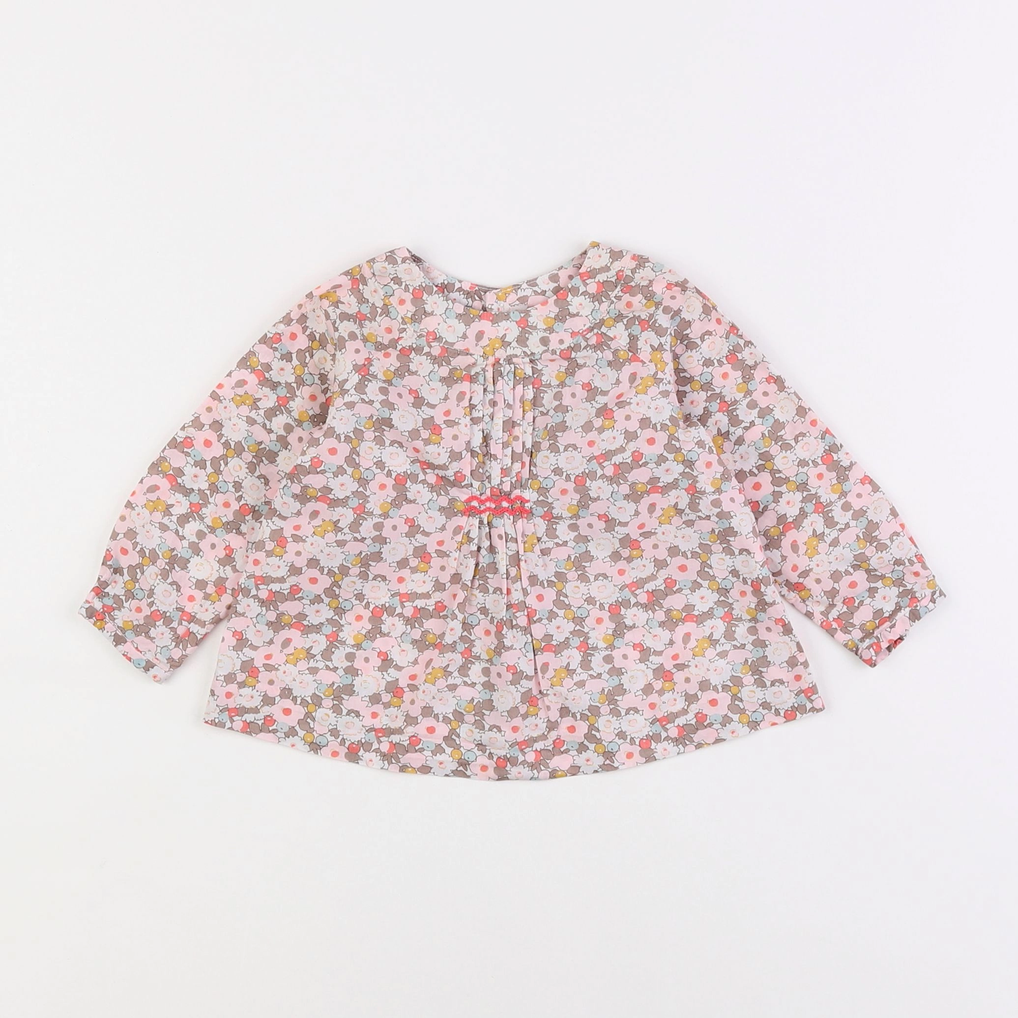 Jacadi - blouse liberty rose - 6 mois