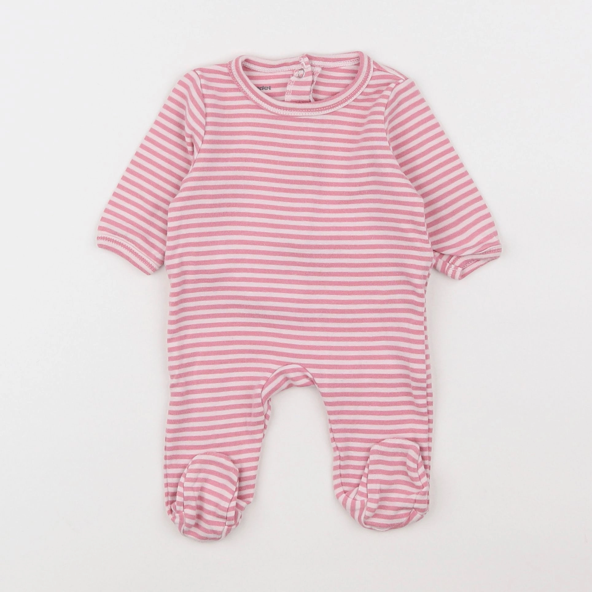 Vertbaudet - pyjama coton rose - 1 mois