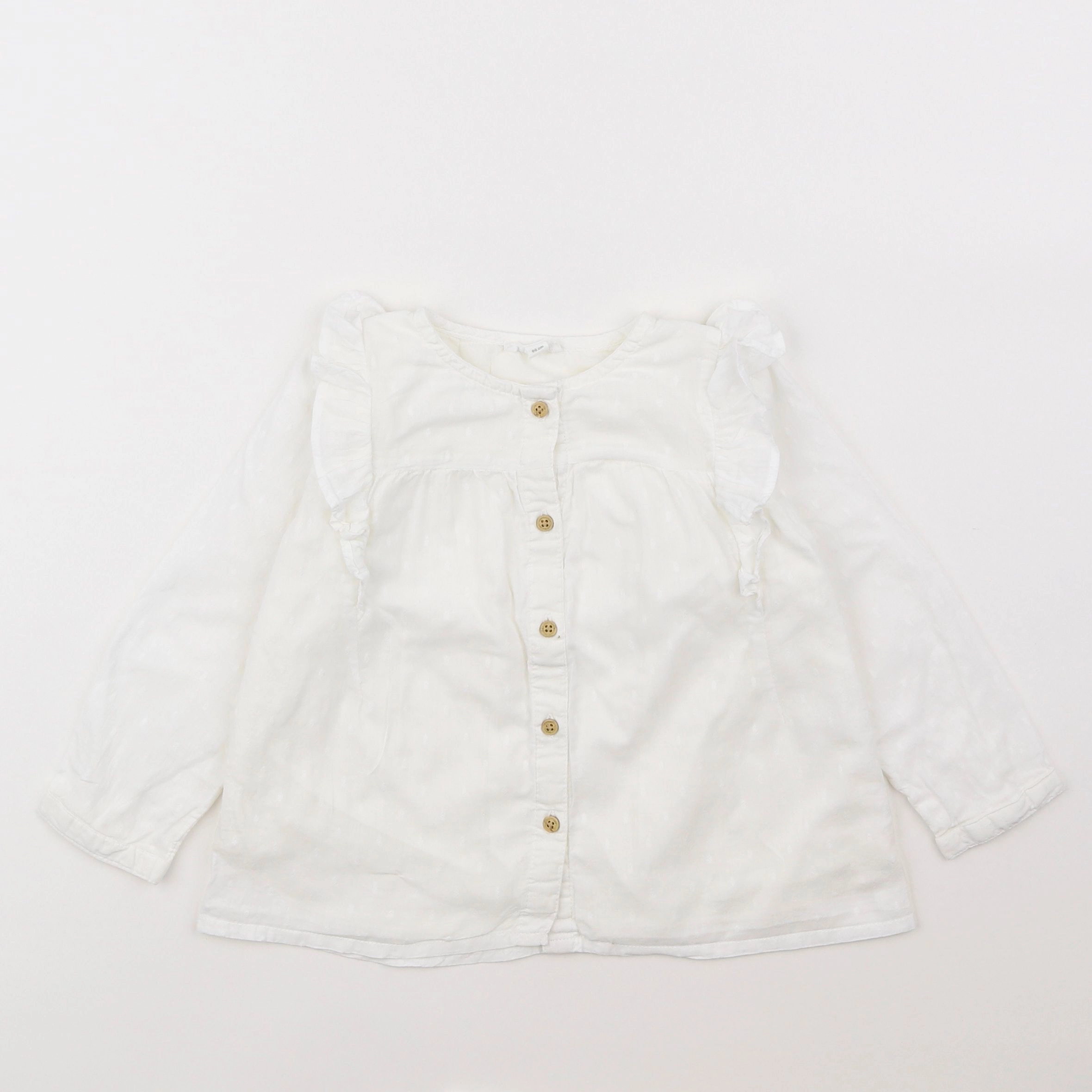 Vertbaudet - blouse blanc - 2 ans