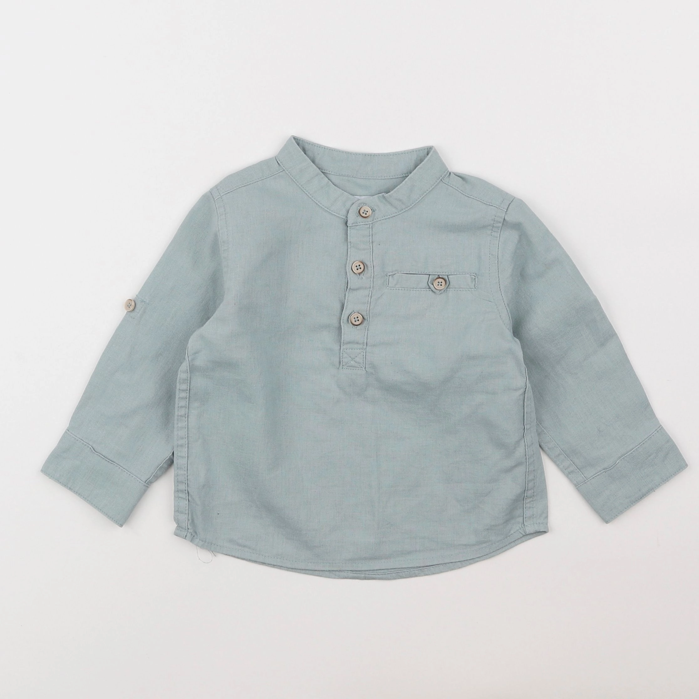 Vertbaudet - chemise vert - 2 ans