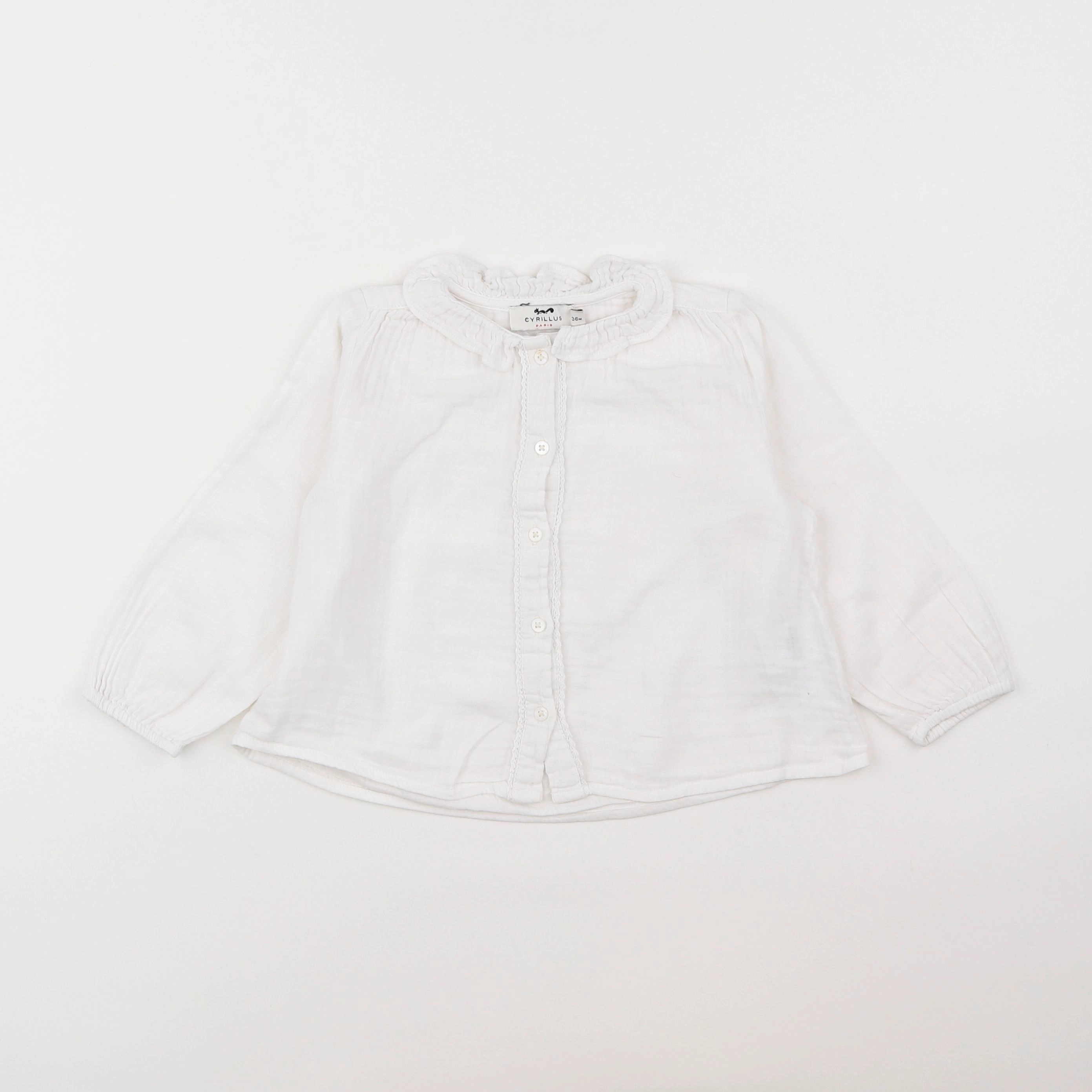 Cyrillus - blouse blanc - 3 ans