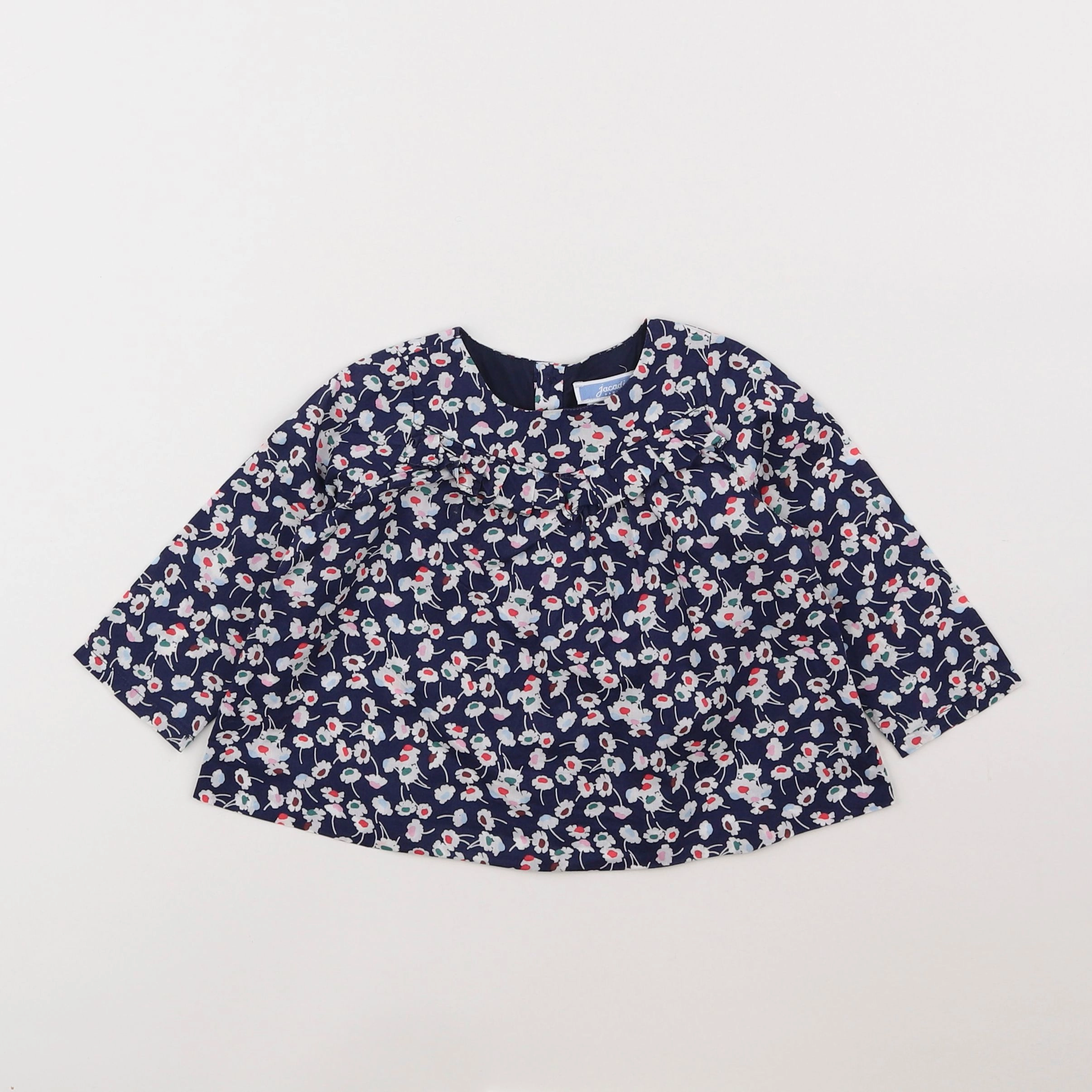 Jacadi - blouse bleu - 12 mois