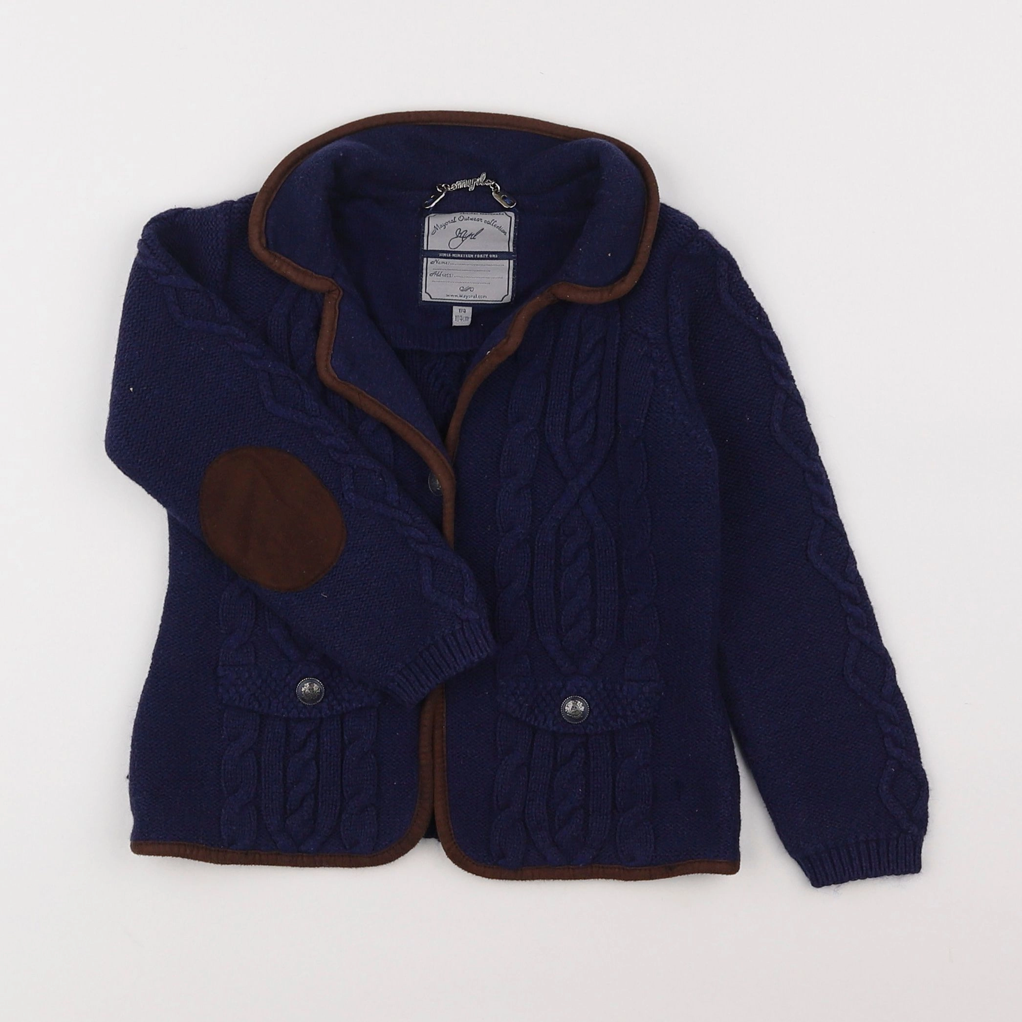 Mayoral - gilet bleu - 4 ans