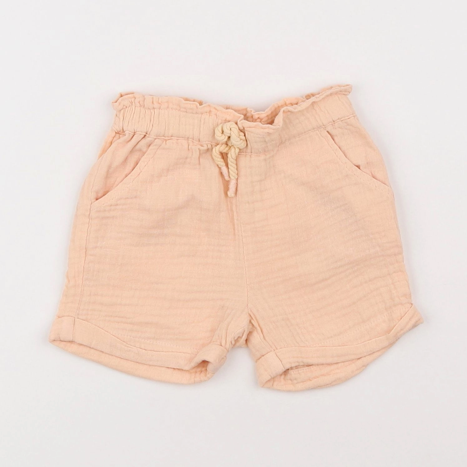 Vertbaudet - short beige - 12 mois