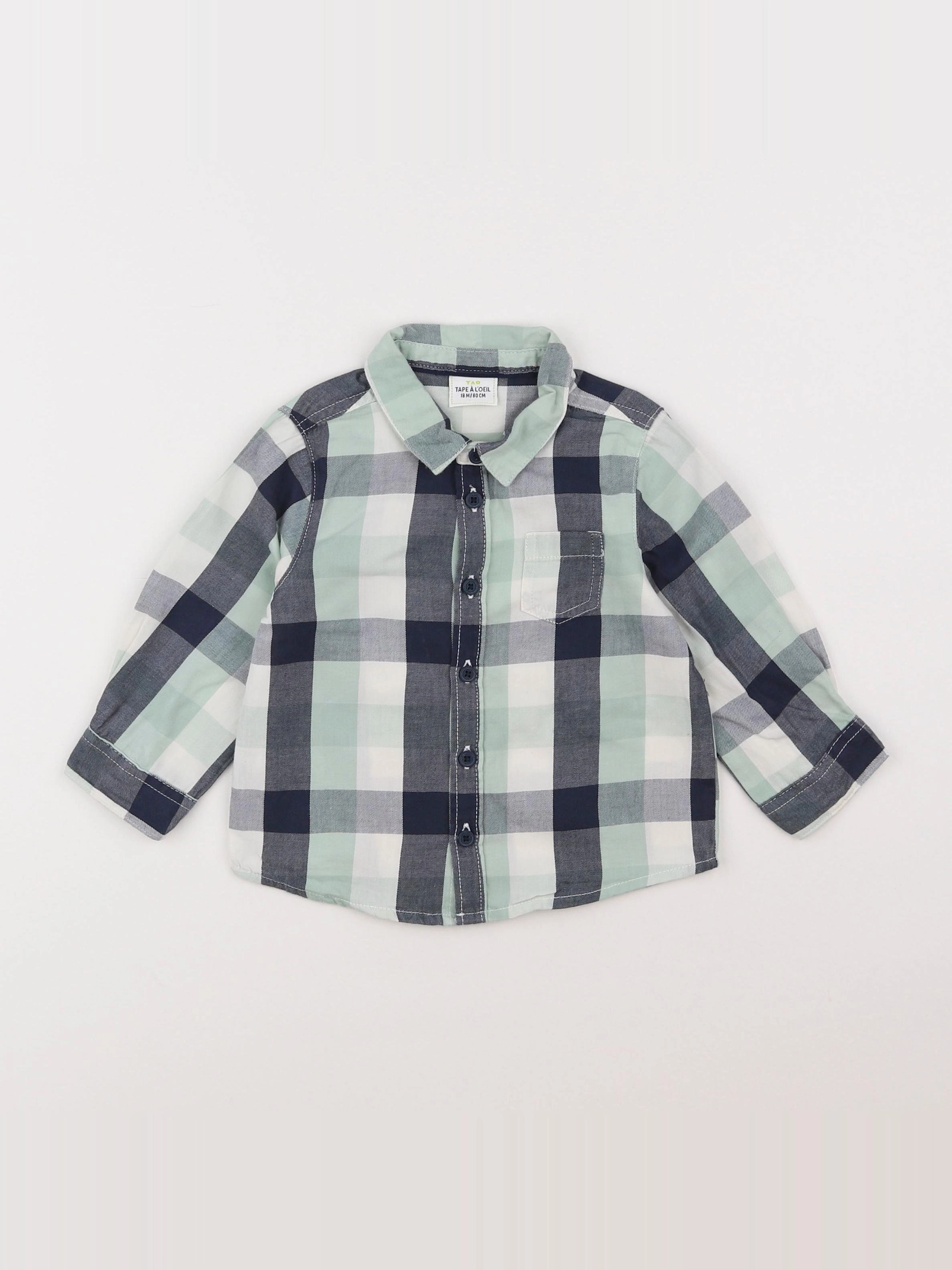 Tape à l'oeil - chemise vert - 18 mois