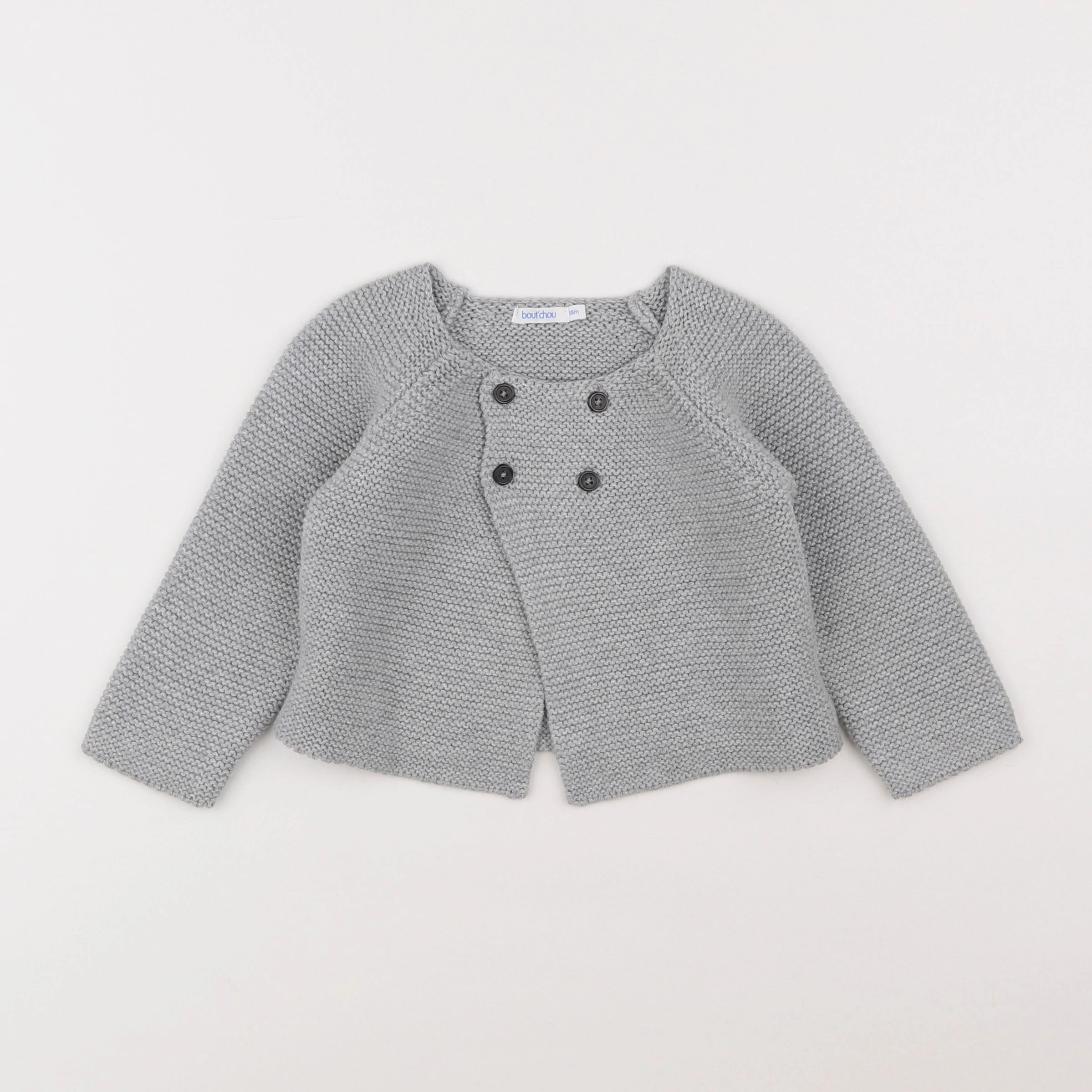 Boutchou - gilet gris - 18 mois