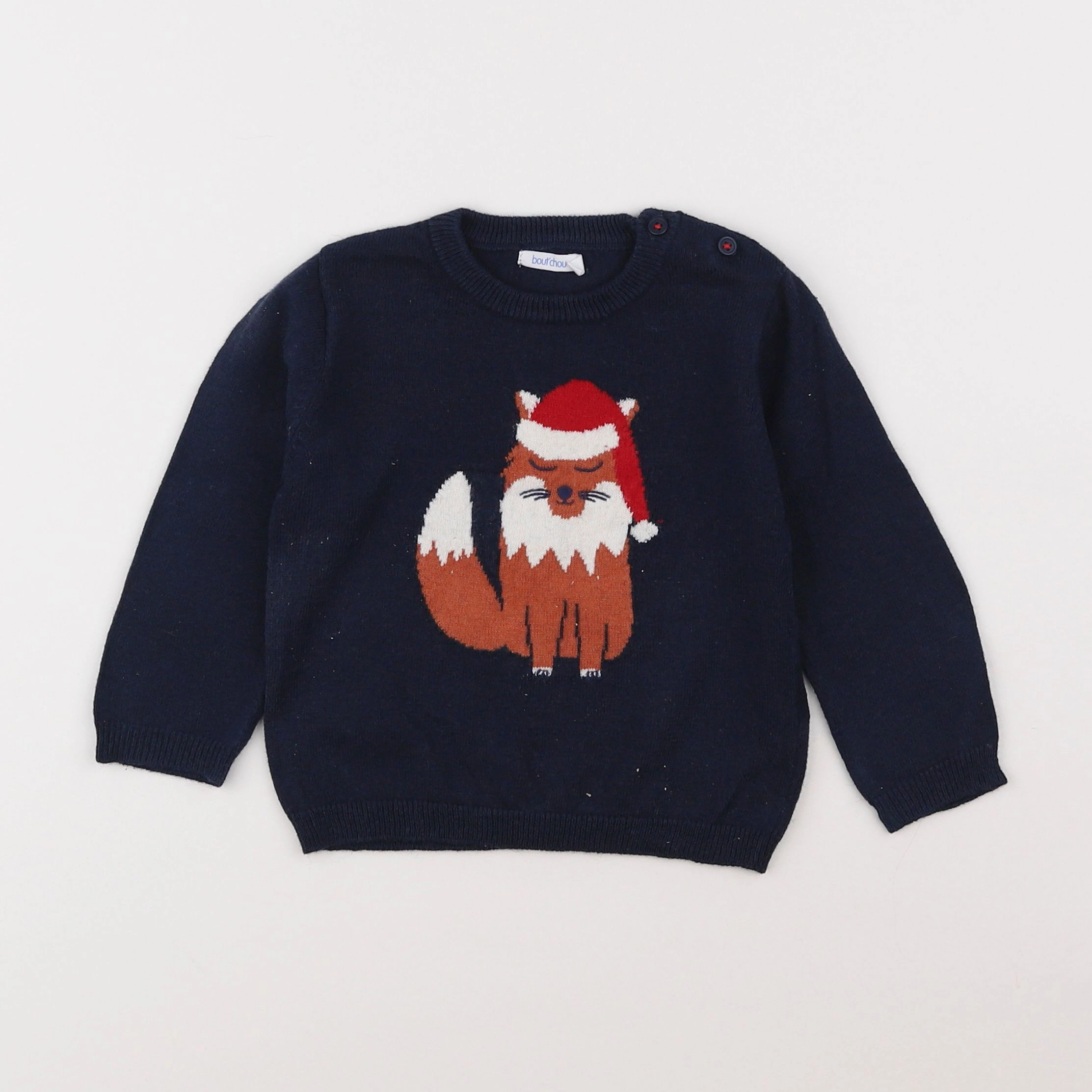 Boutchou - pull bleu - 18 mois