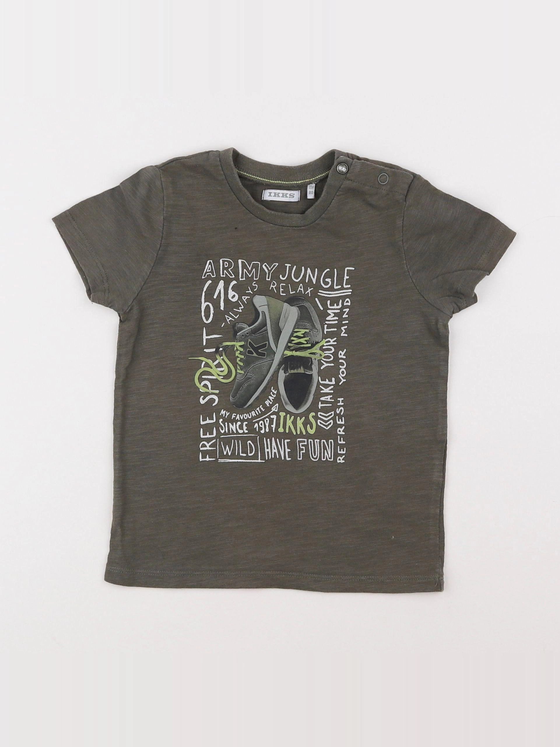 IKKS - tee-shirt marron - 18 mois