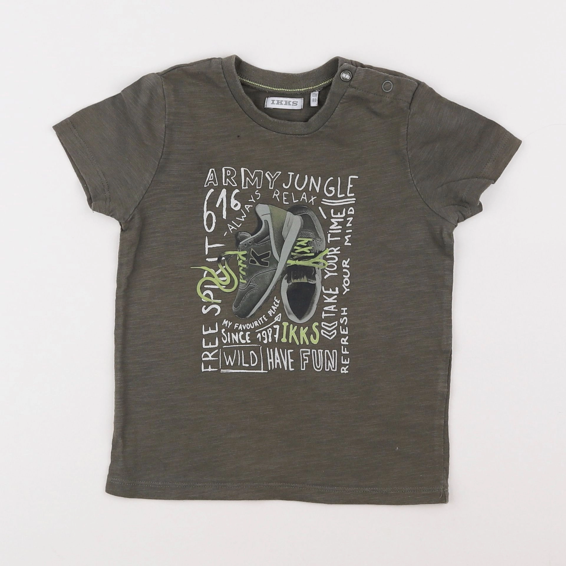 IKKS - tee-shirt marron - 18 mois