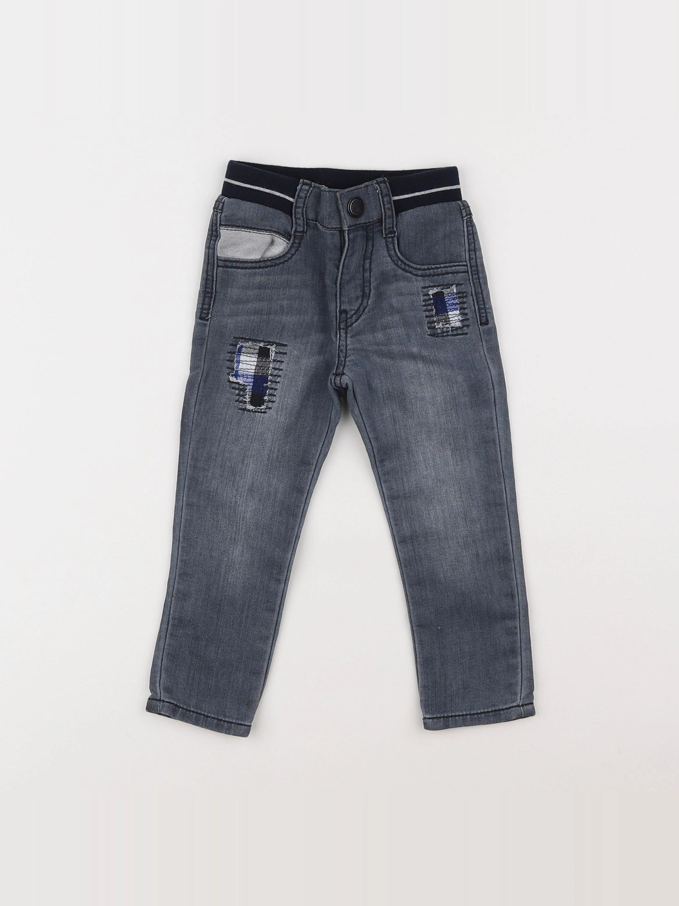 IKKS - jean gris - 18 mois