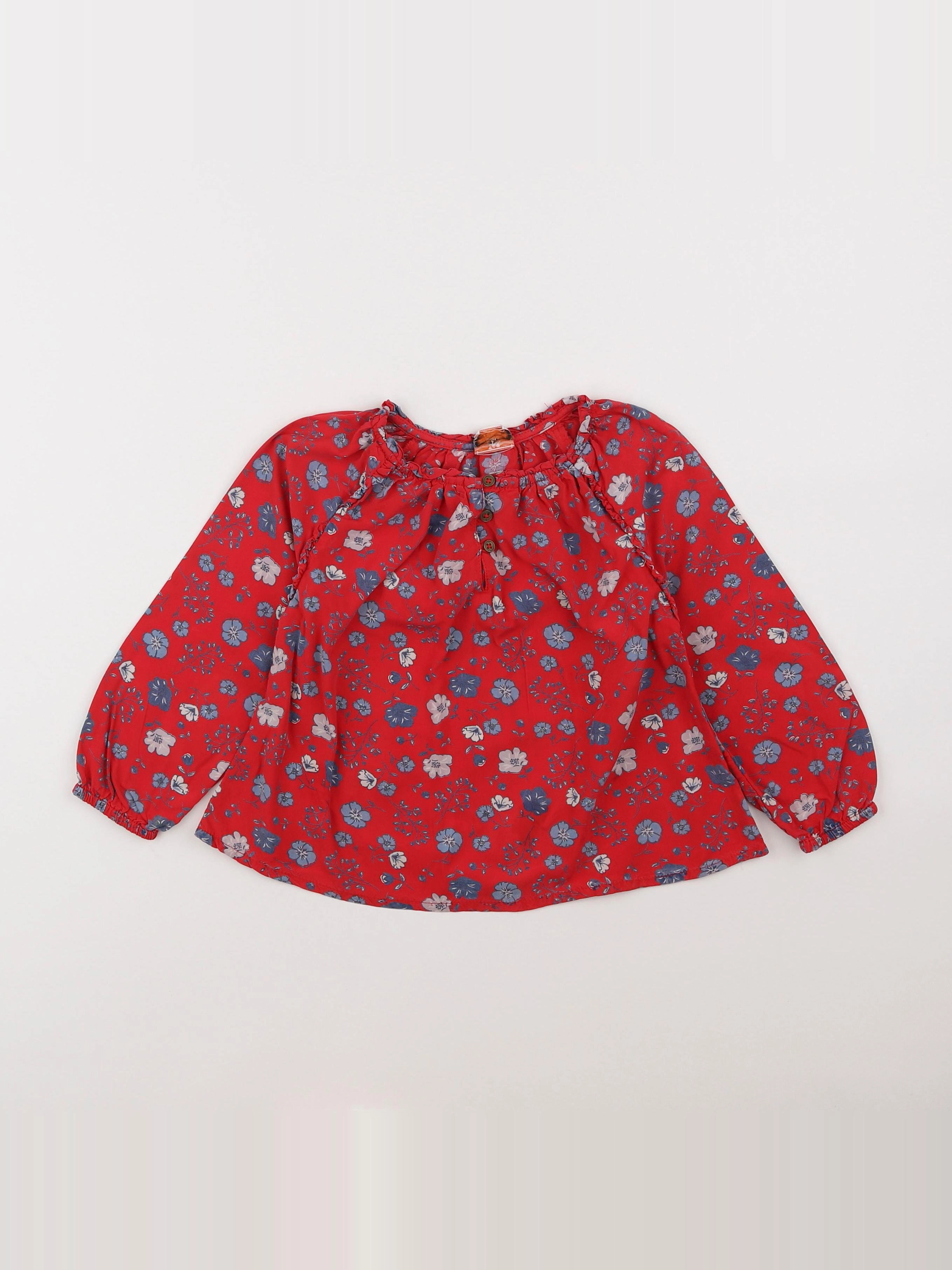 Tape à l'oeil - blouse rouge - 2 ans