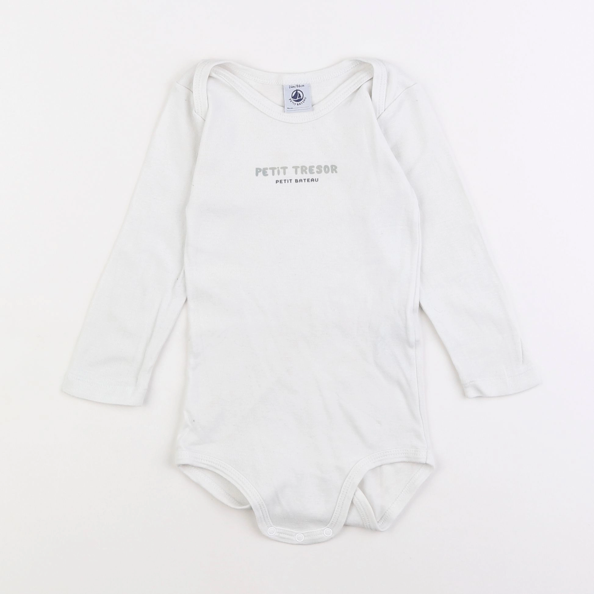 Petit Bateau - body blanc - 2 ans