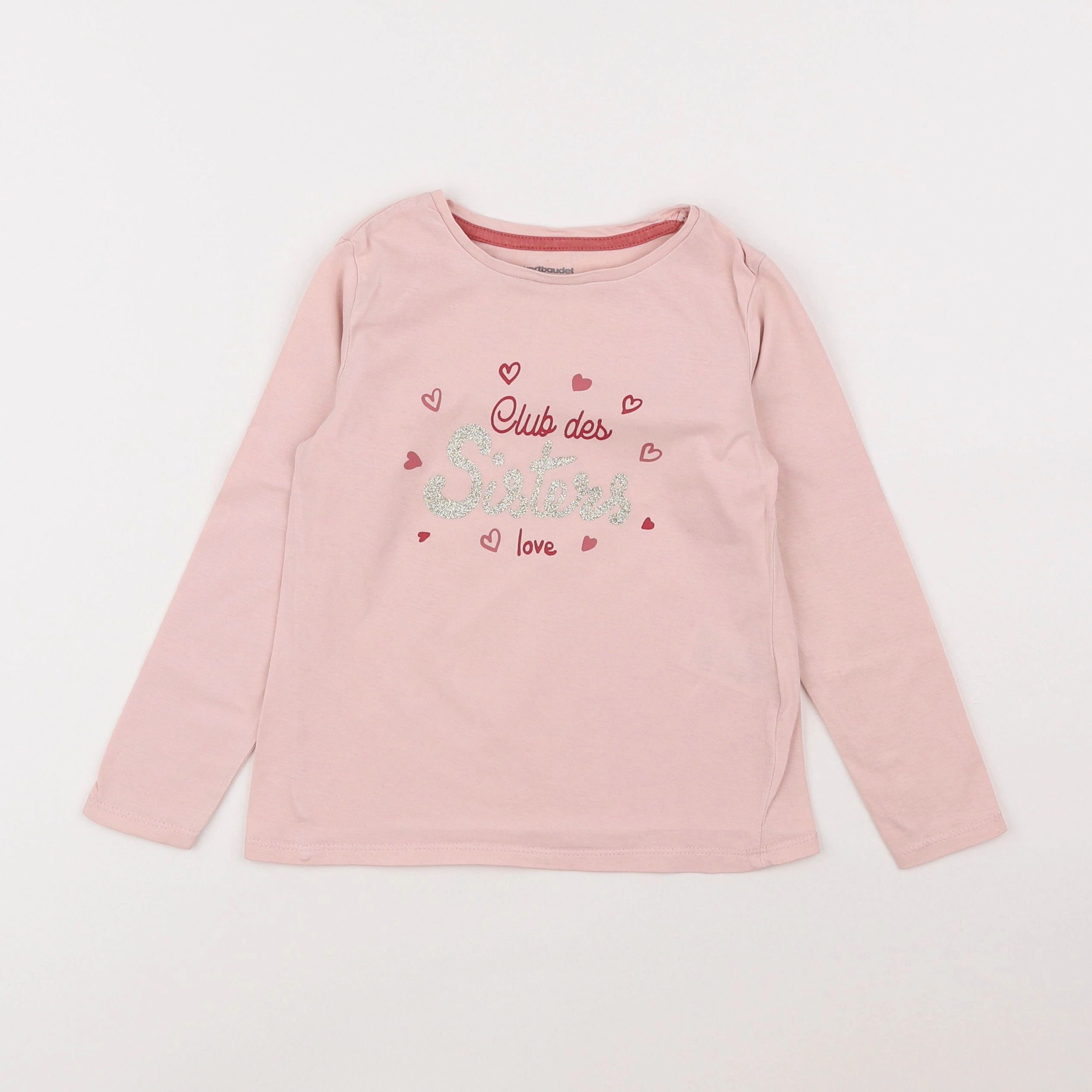 Vertbaudet - tee-shirt rose - 5 ans