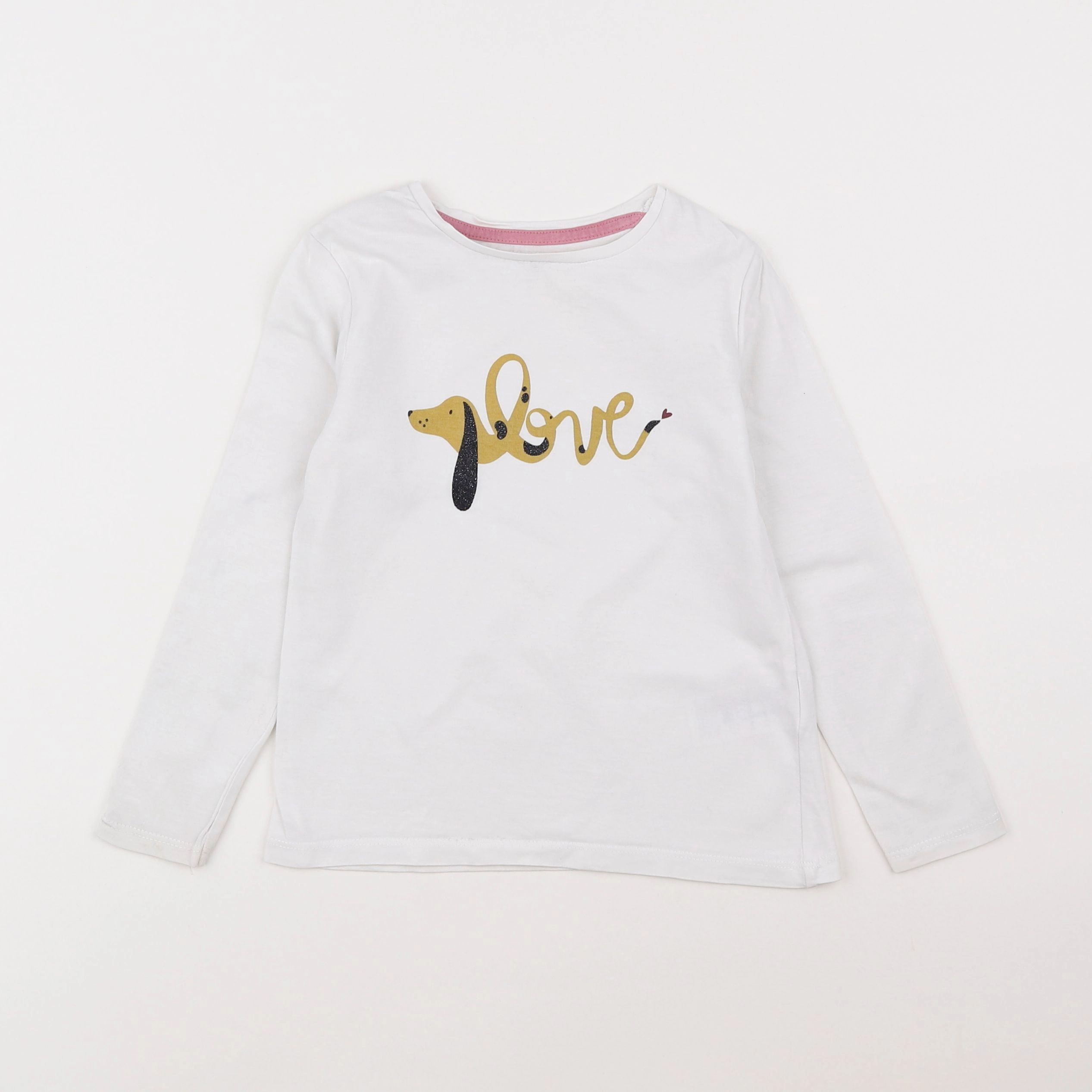 Vertbaudet - tee-shirt blanc - 5 ans