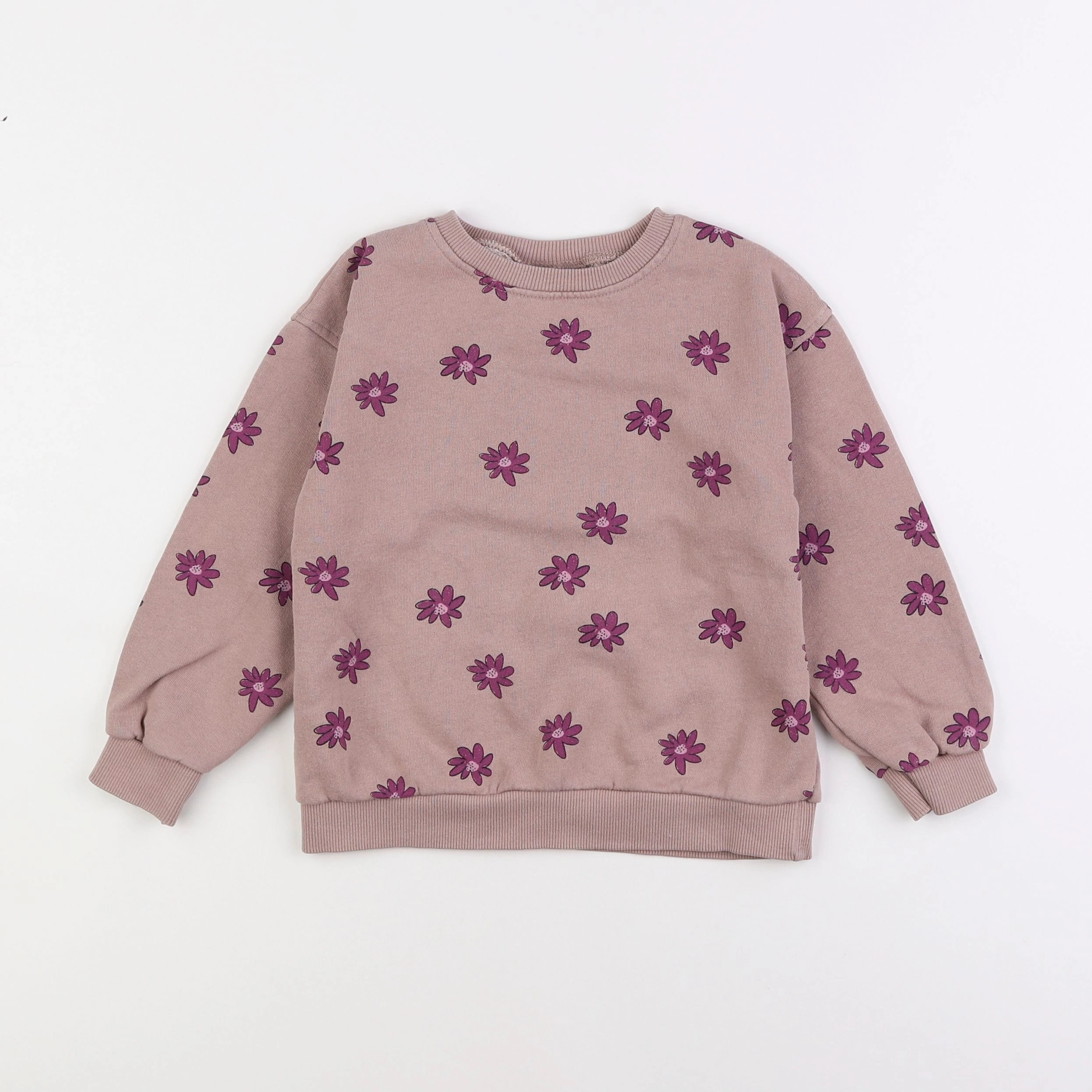 Vertbaudet - sweat marron - 3/4 ans