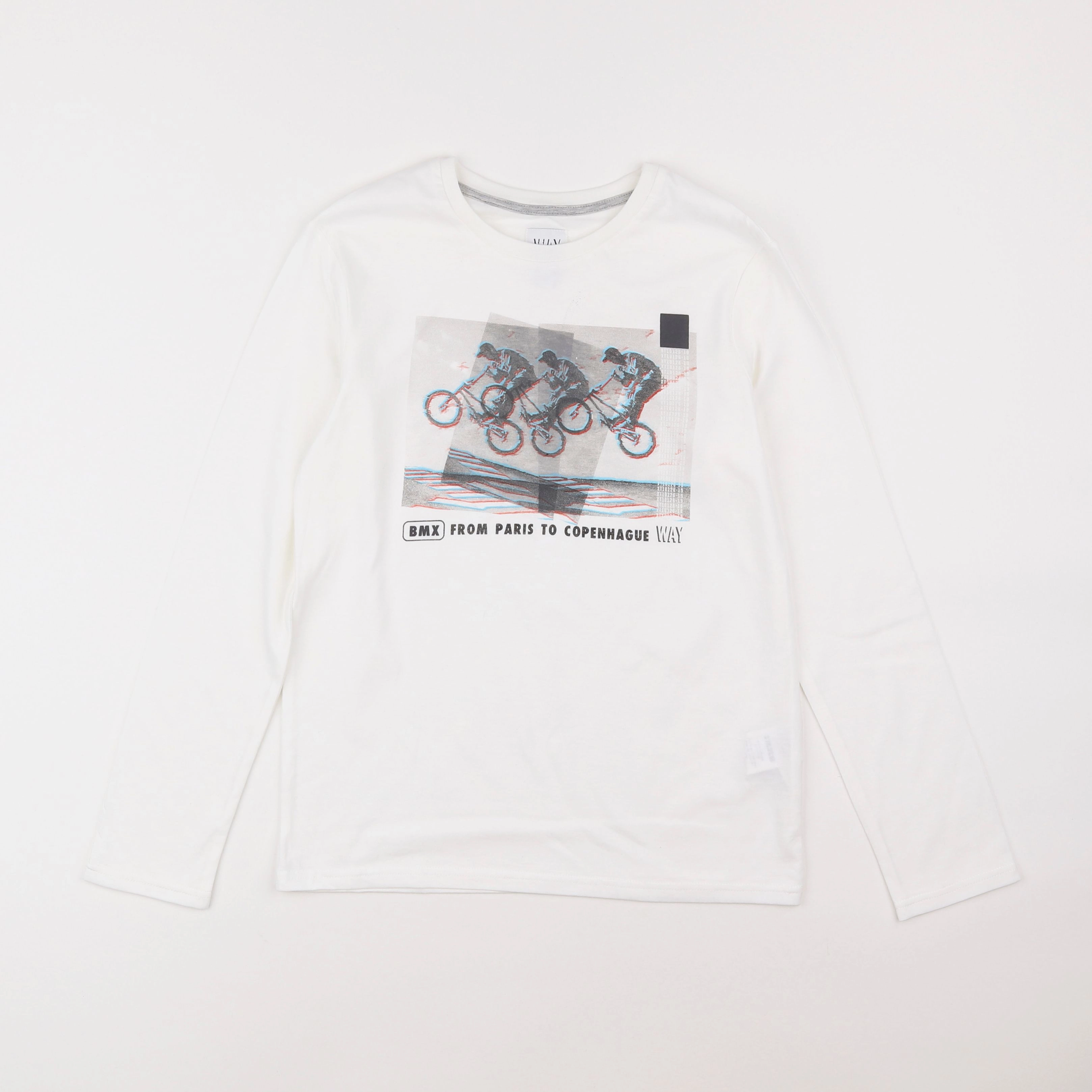 IKKS - tee-shirt blanc - 10 ans