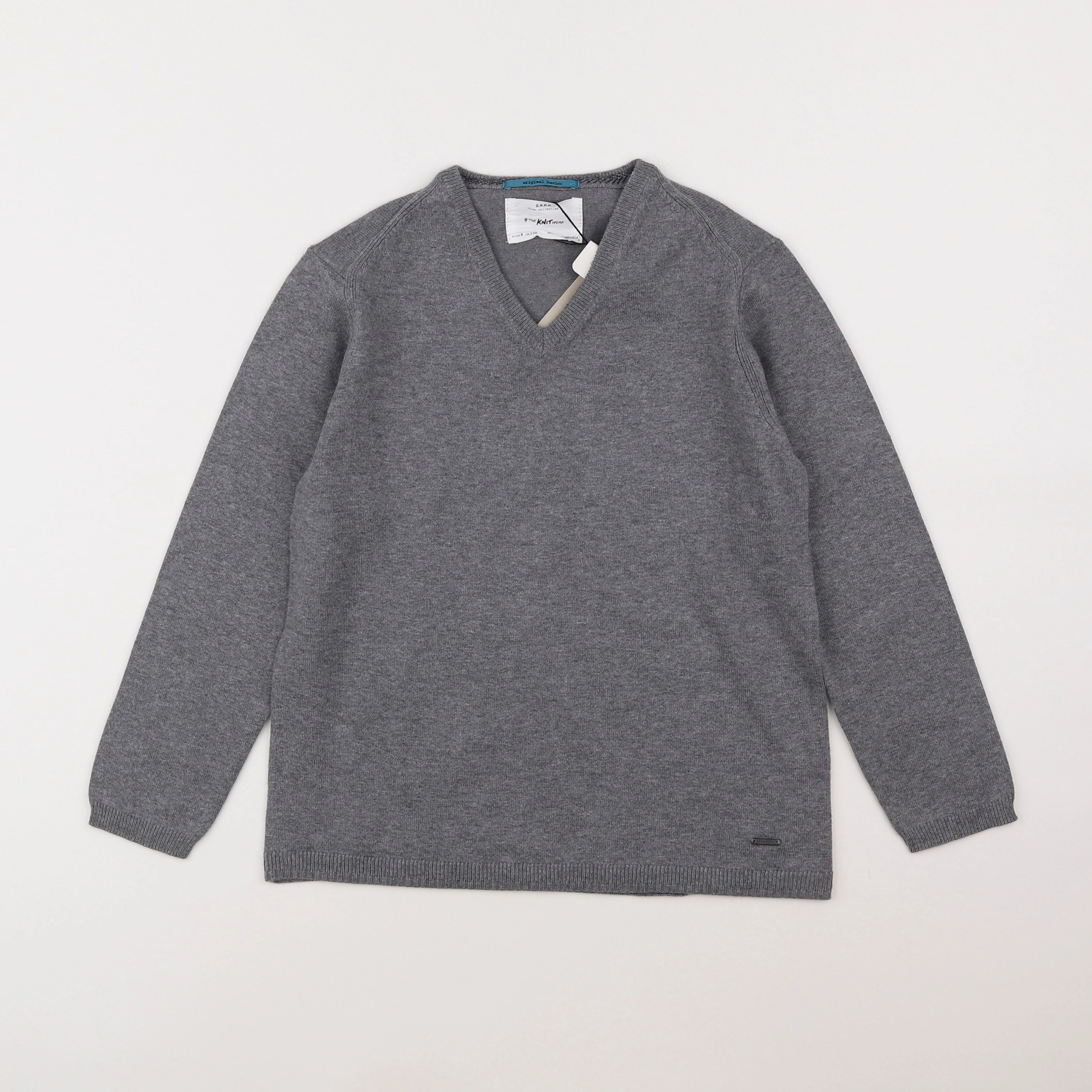 Zara - pull gris - 8 ans