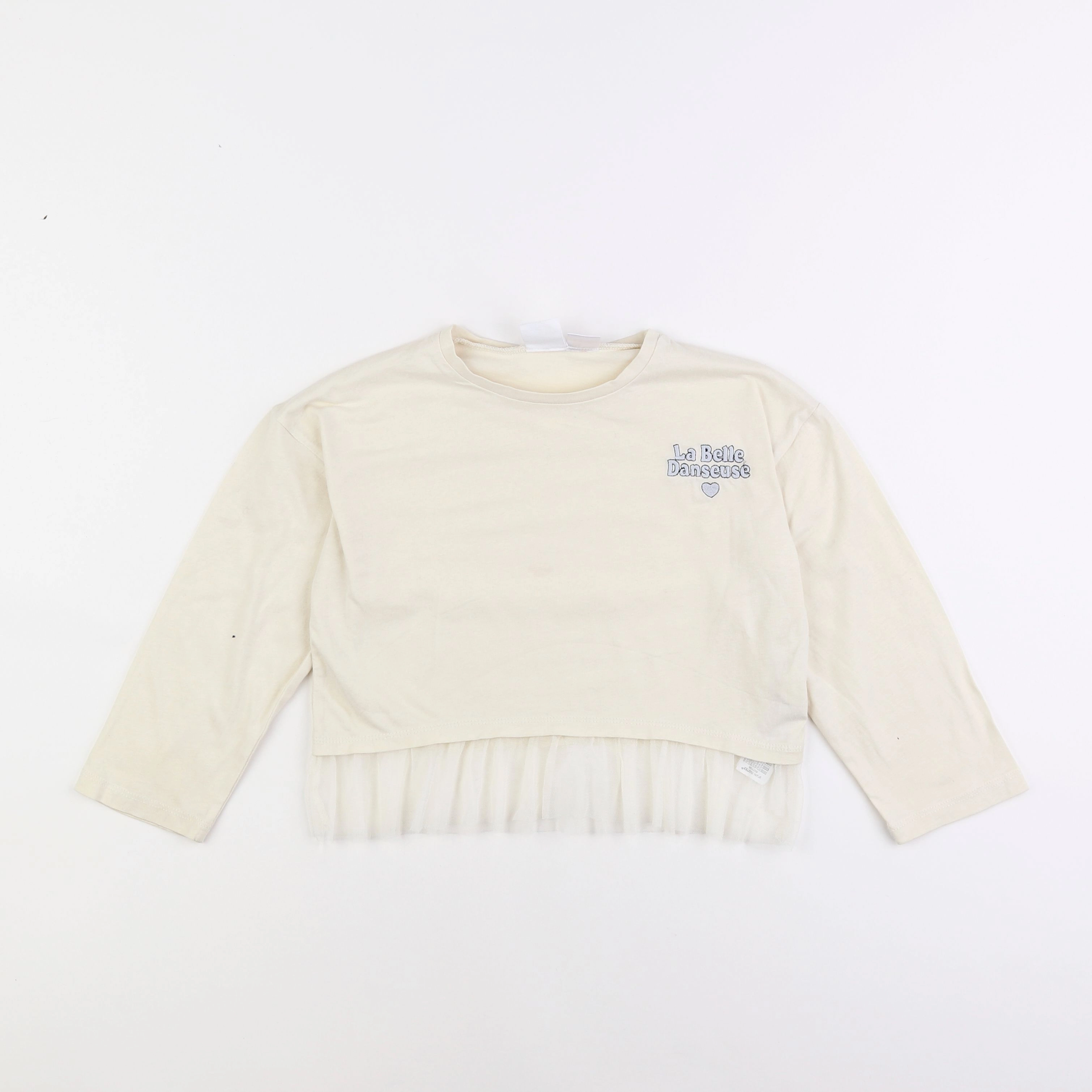 Zara - tee-shirt beige - 4/5 ans