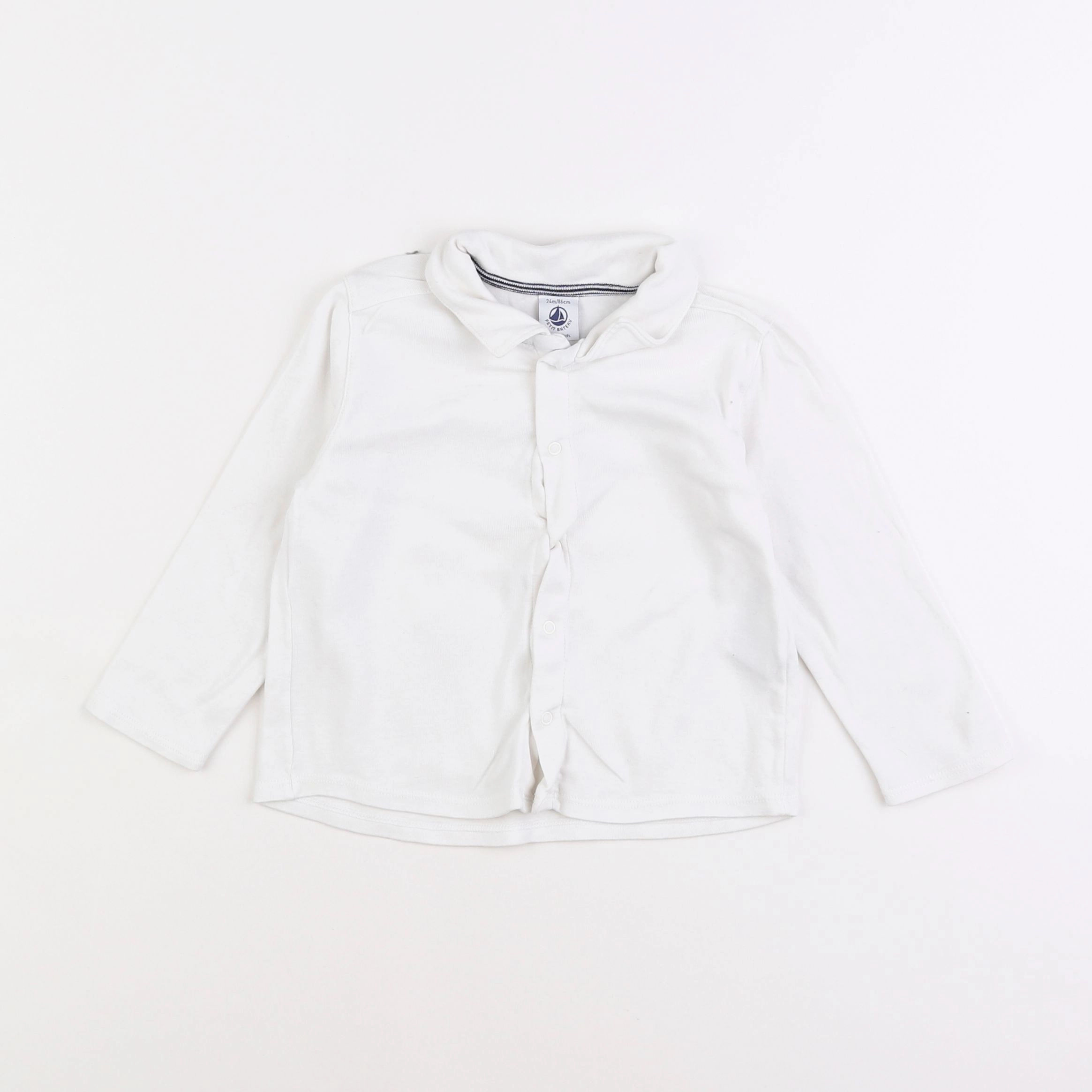 Petit Bateau - tee-shirt blanc - 2 ans