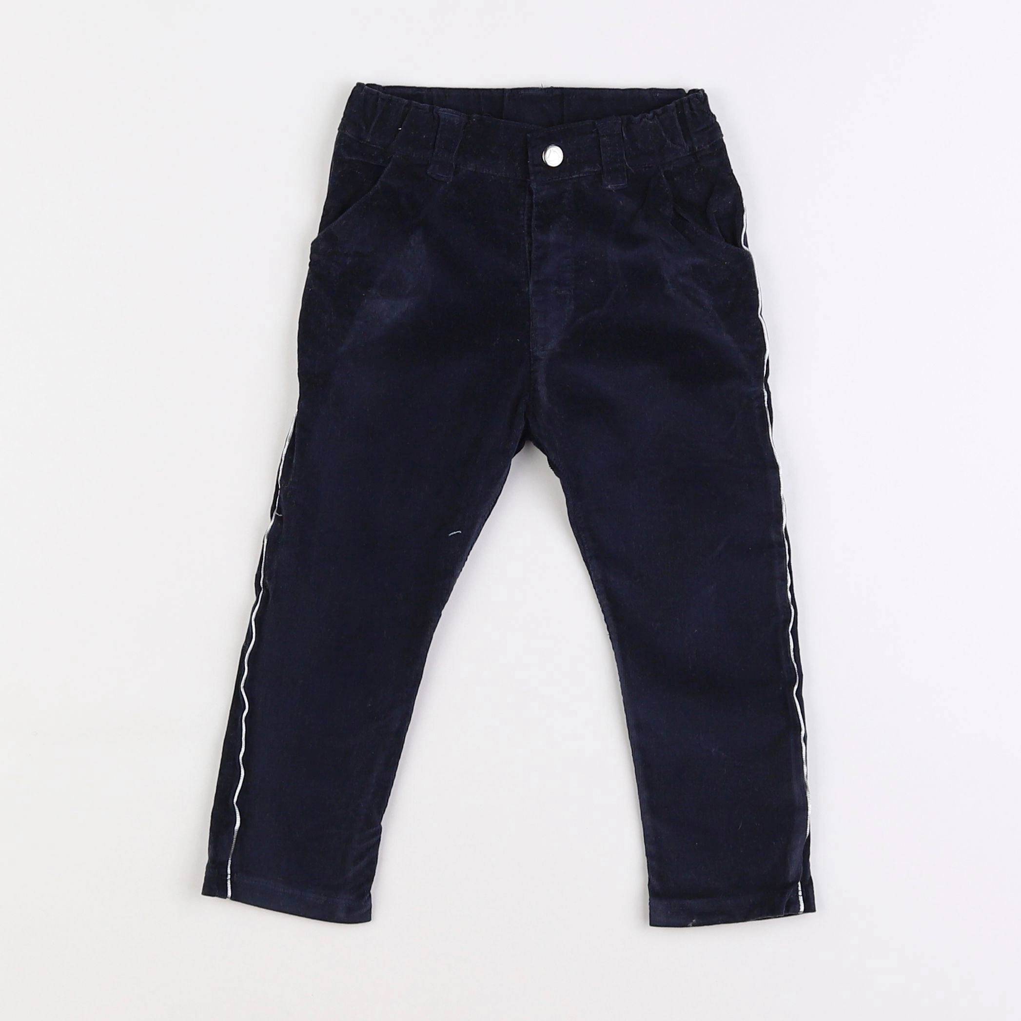 Petit Bateau - pantalon bleu - 2 ans