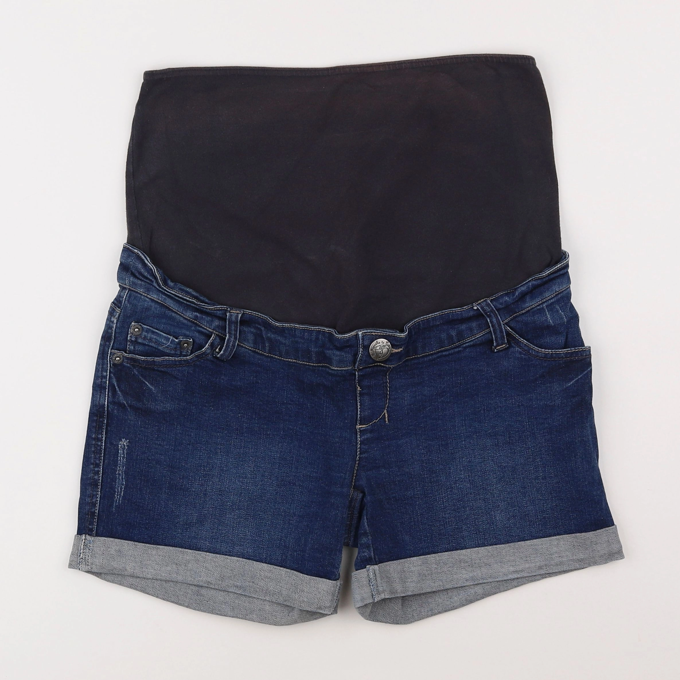 Kiabi - short grossesse bleu - 38