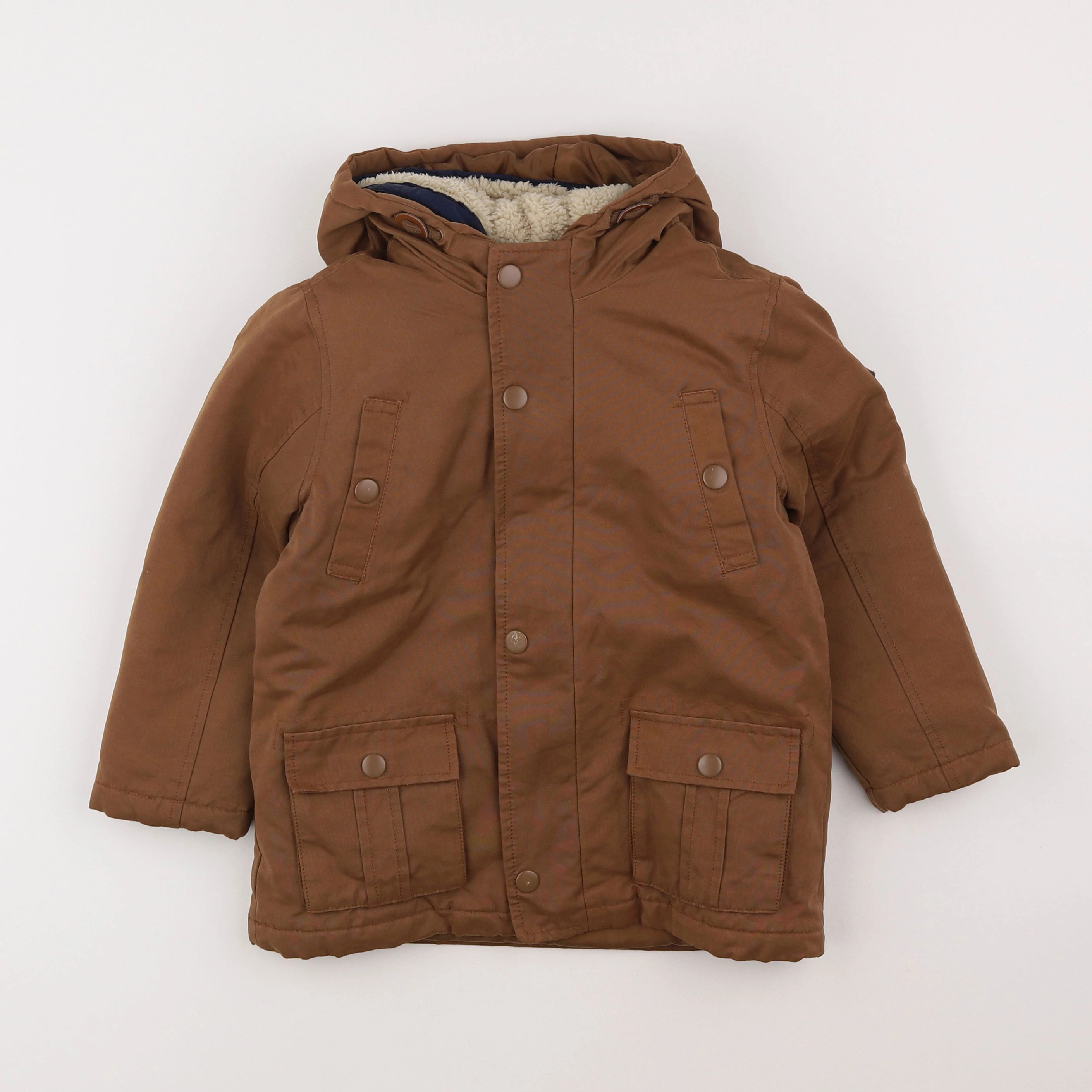 Vertbaudet - manteau marron - 4 ans