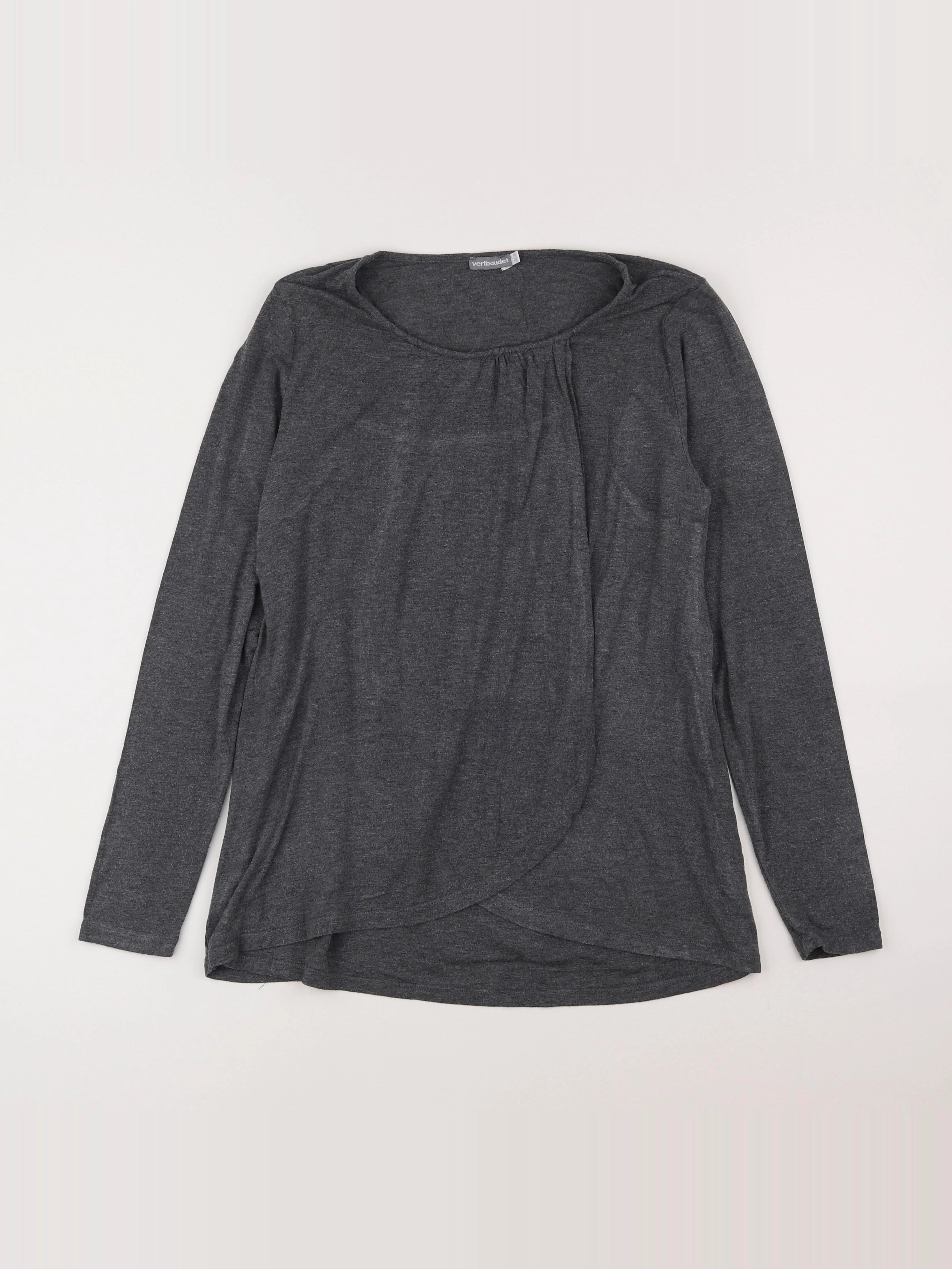Vertbaudet - tee-shirt allaitement gris - 38 à 40