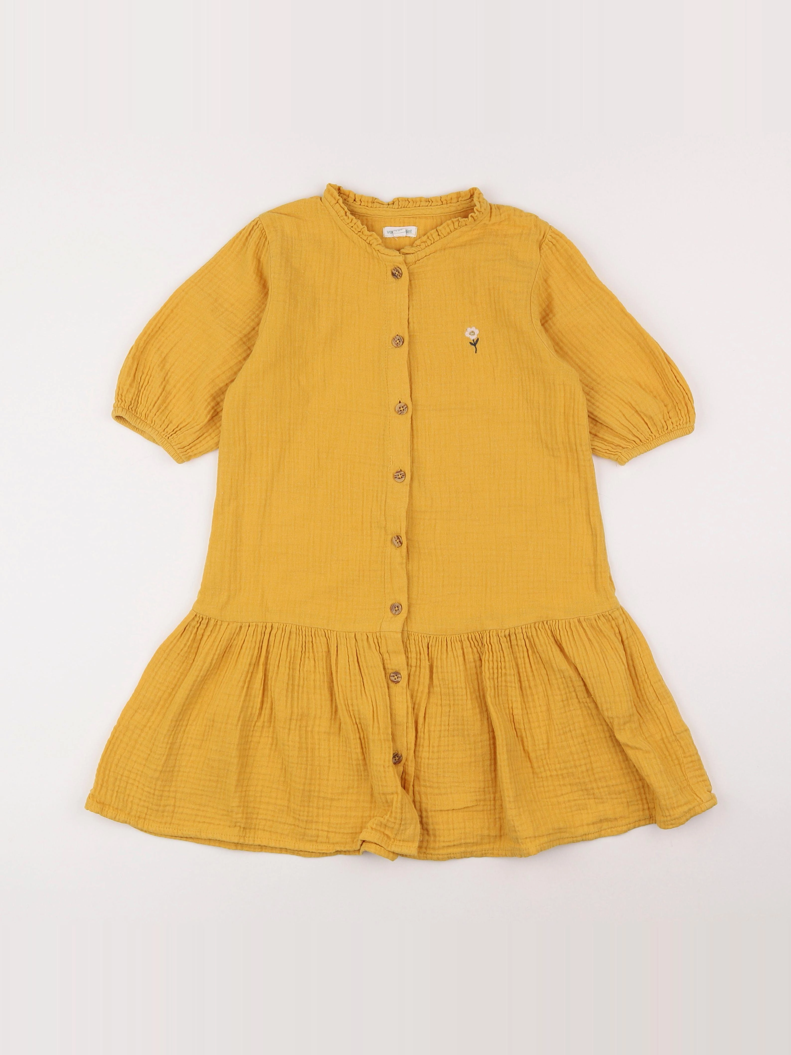 Vertbaudet - robe jaune - 9 ans
