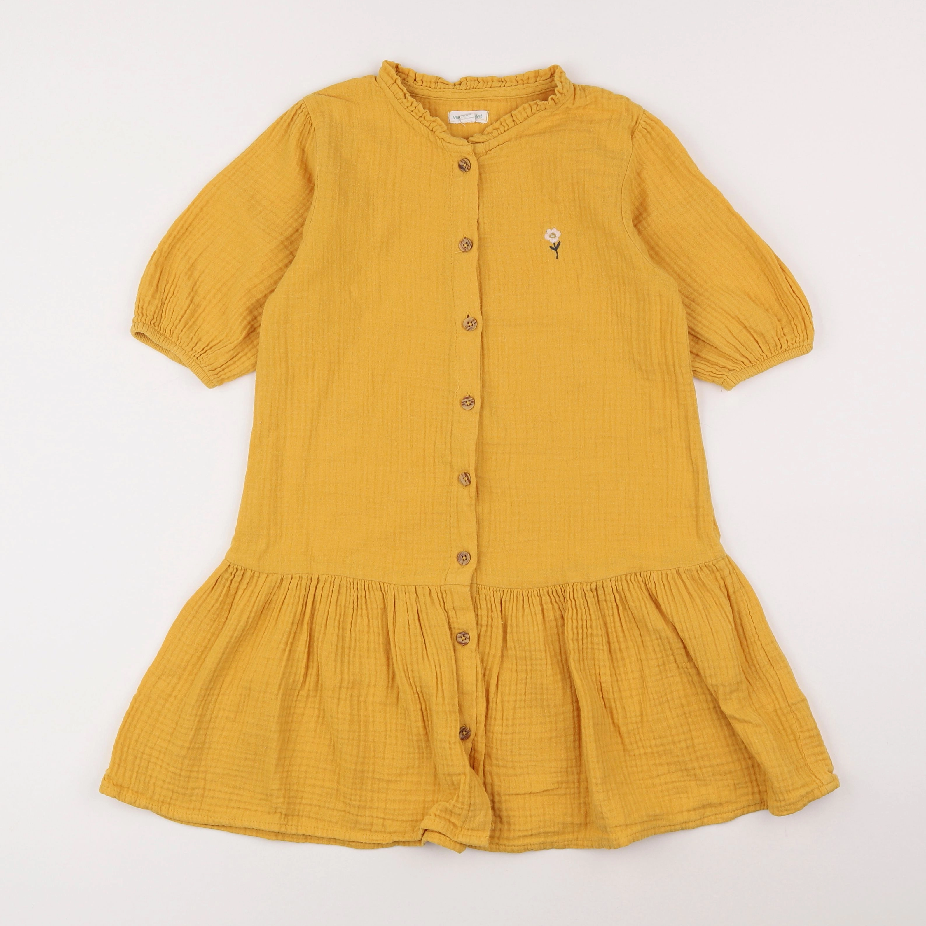 Vertbaudet - robe jaune - 9 ans