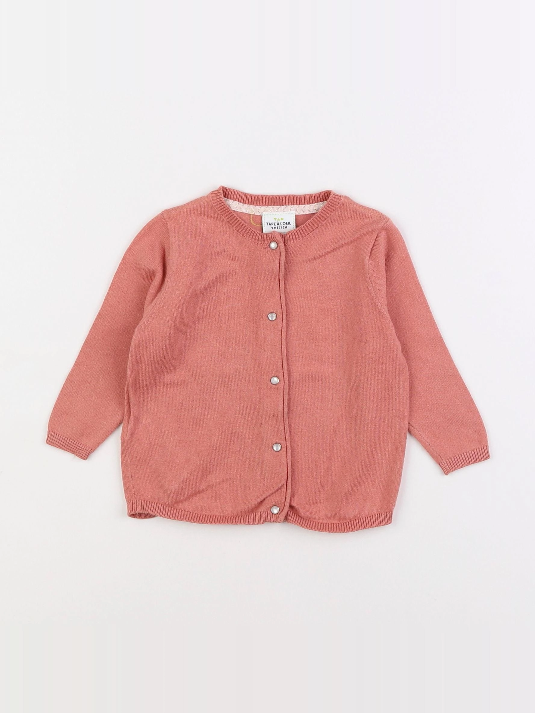 Tape à l'oeil - gilet rose - 9 mois