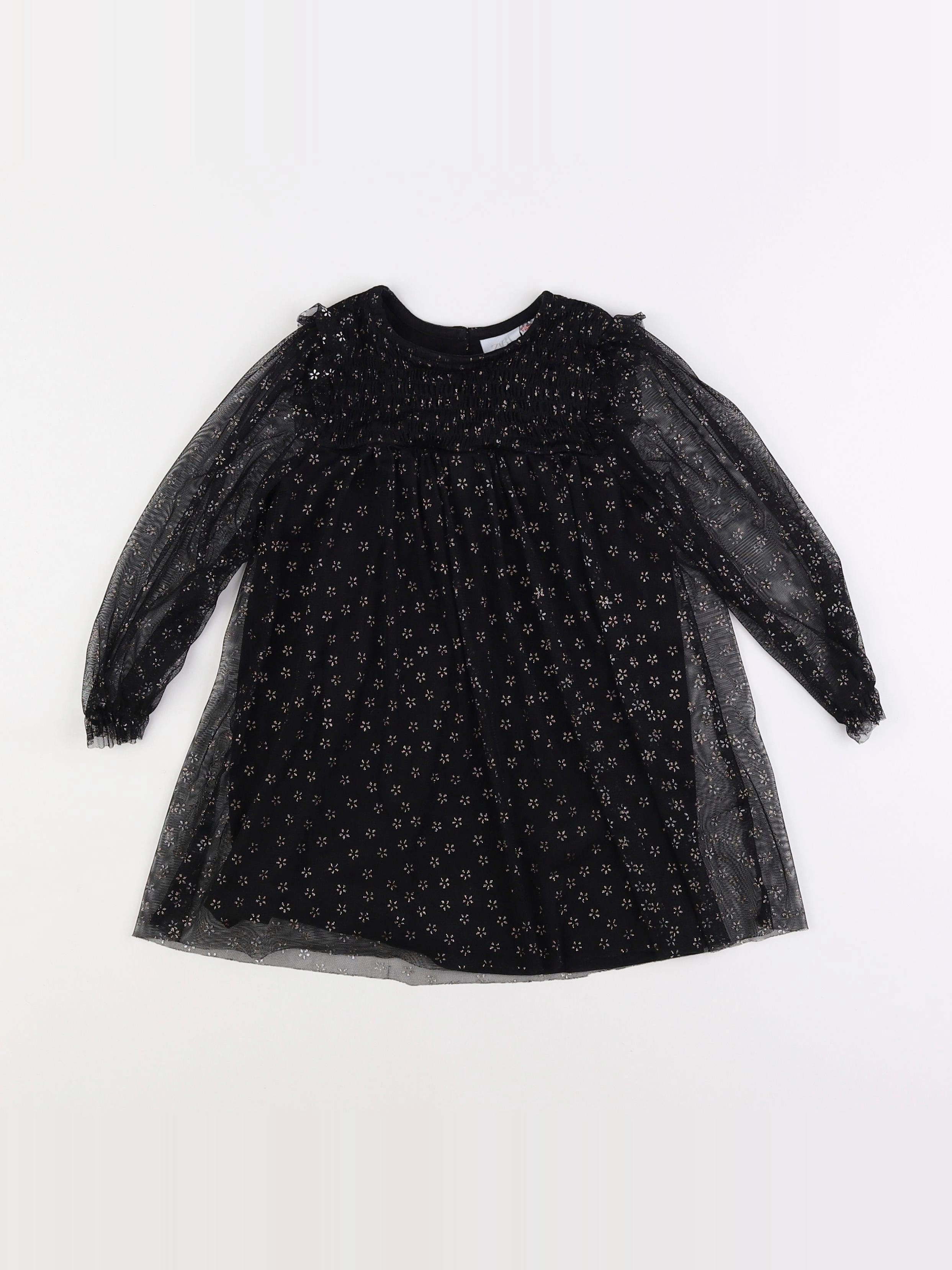 Zara - robe noir - 2/3 ans