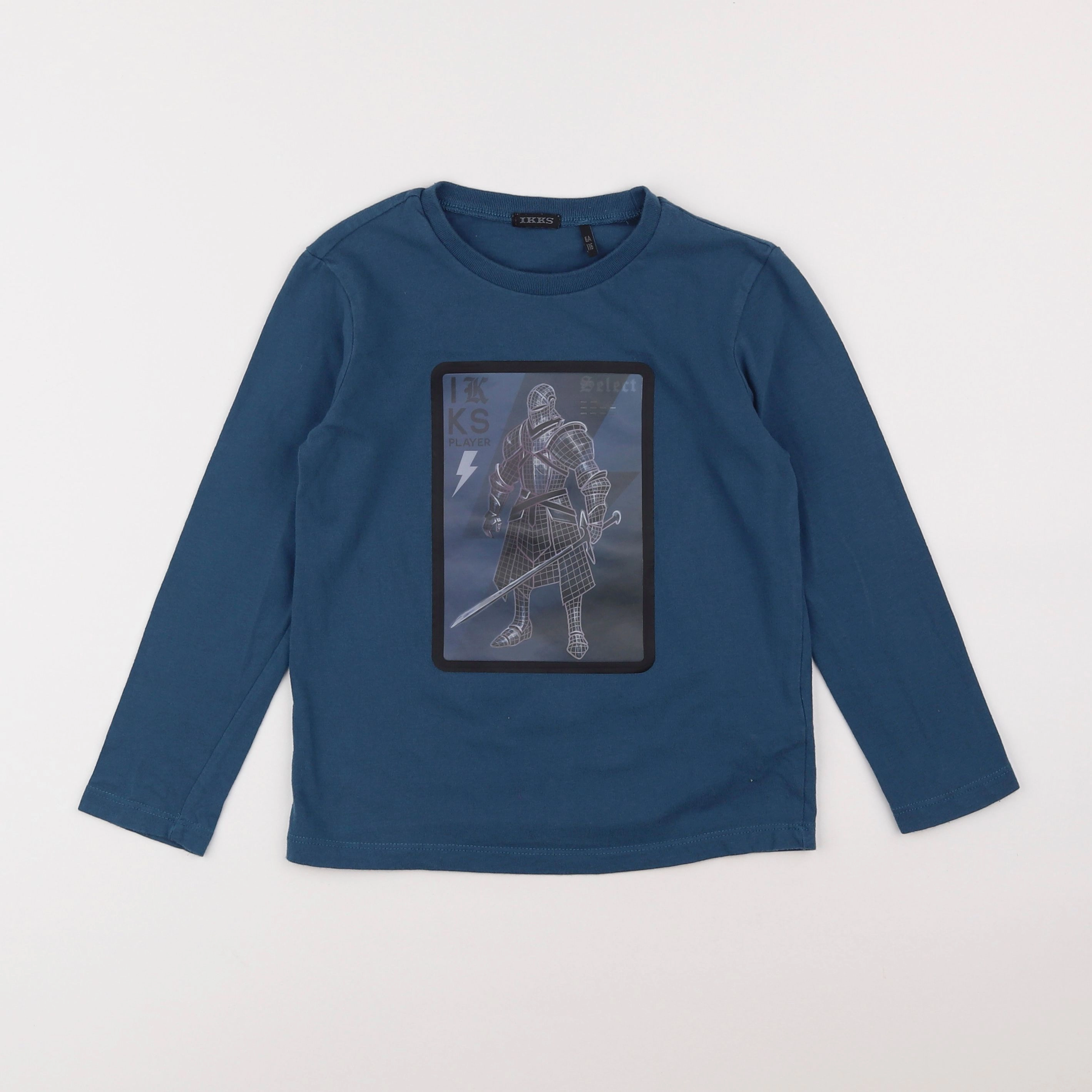 IKKS - tee-shirt bleu - 6 ans