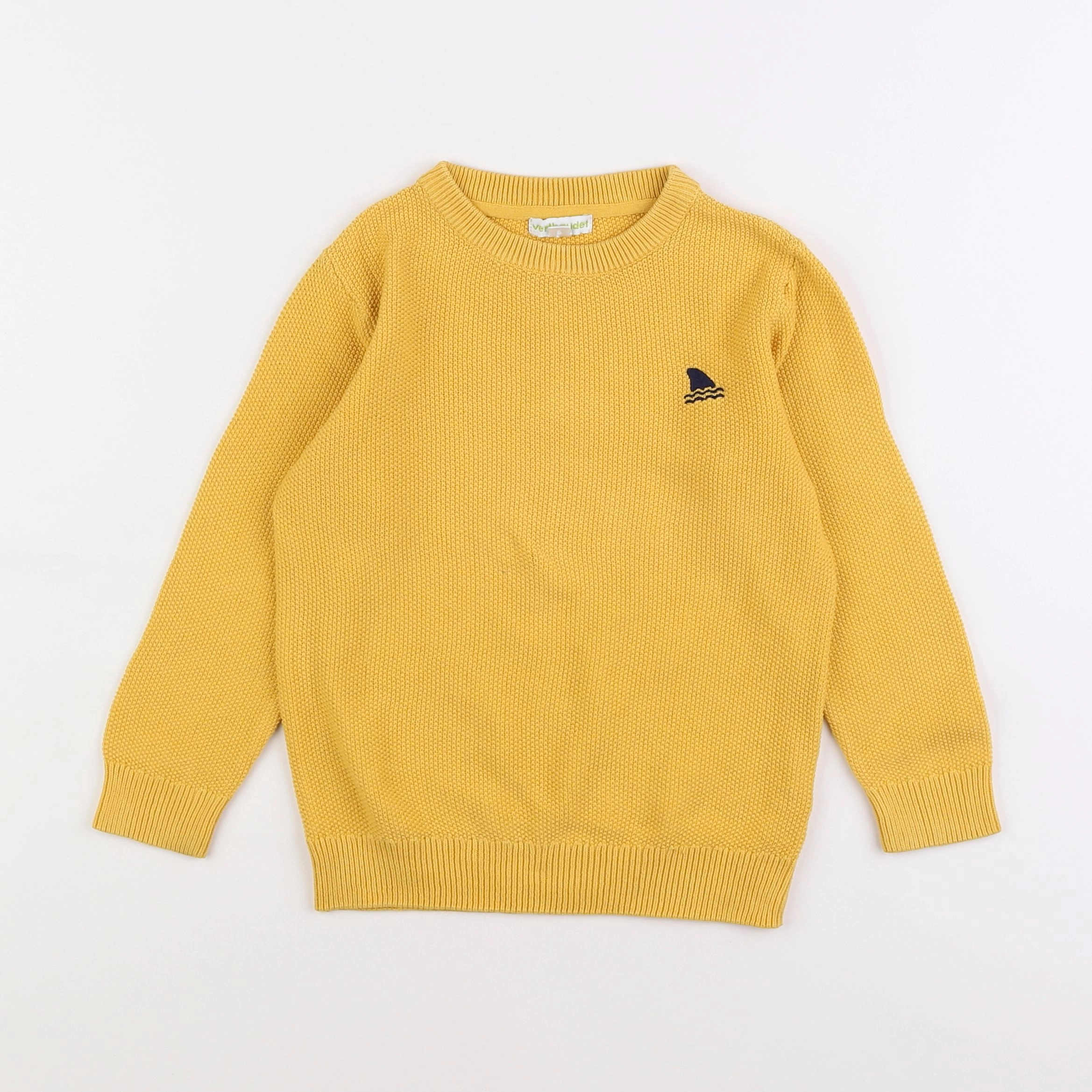 Vertbaudet - pull jaune - 5 ans