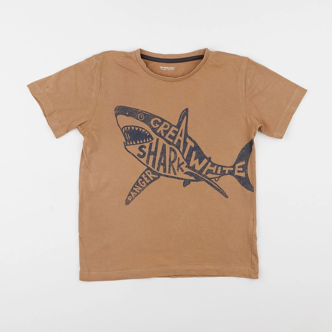 Vertbaudet - tee-shirt marron - 10 ans