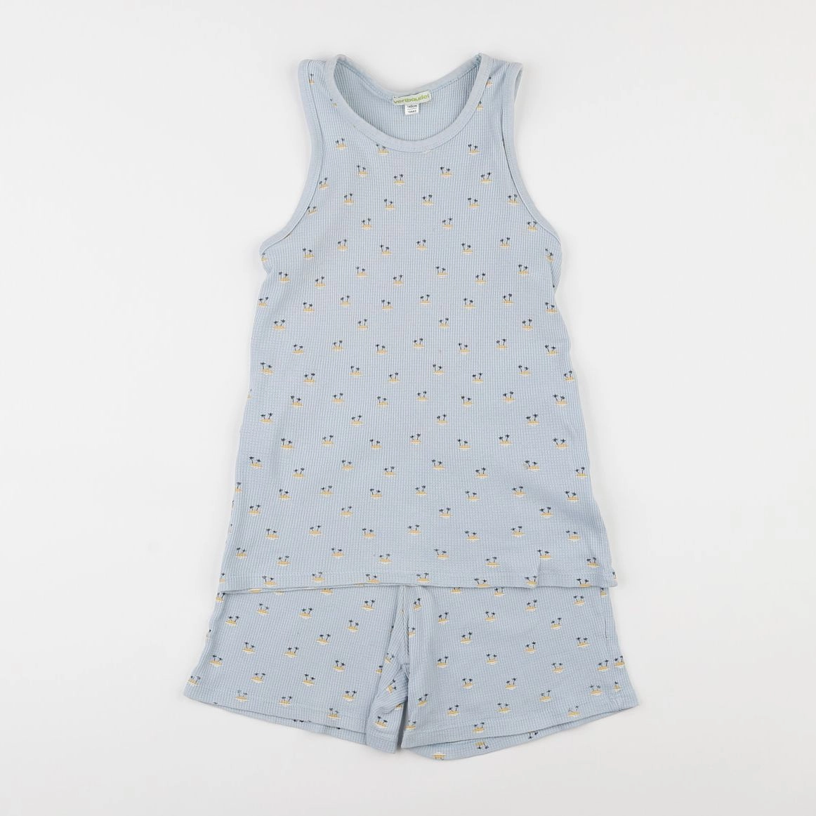 Vertbaudet - pyjama coton bleu - 10 ans