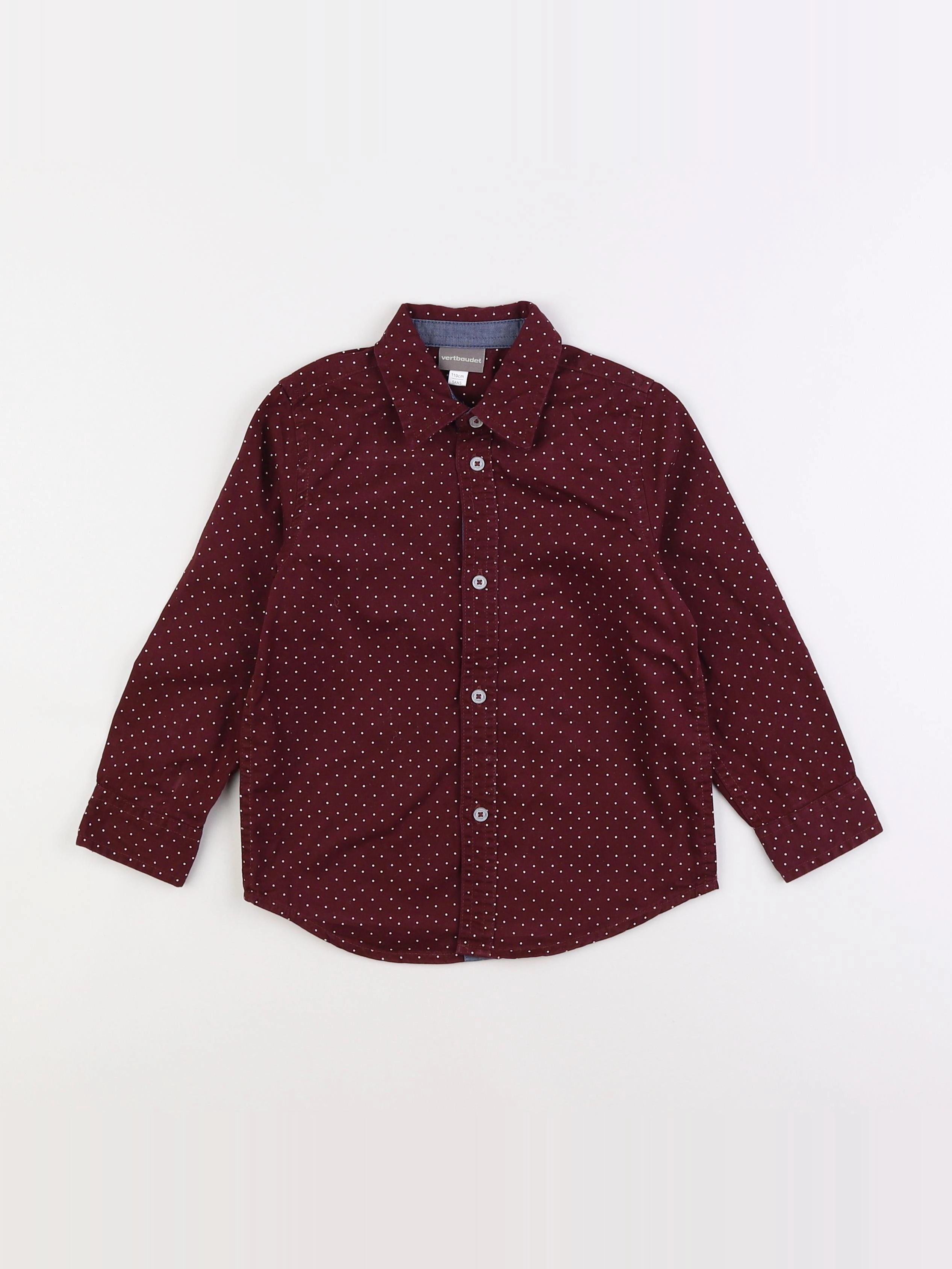 Vertbaudet - chemise rouge - 5 ans