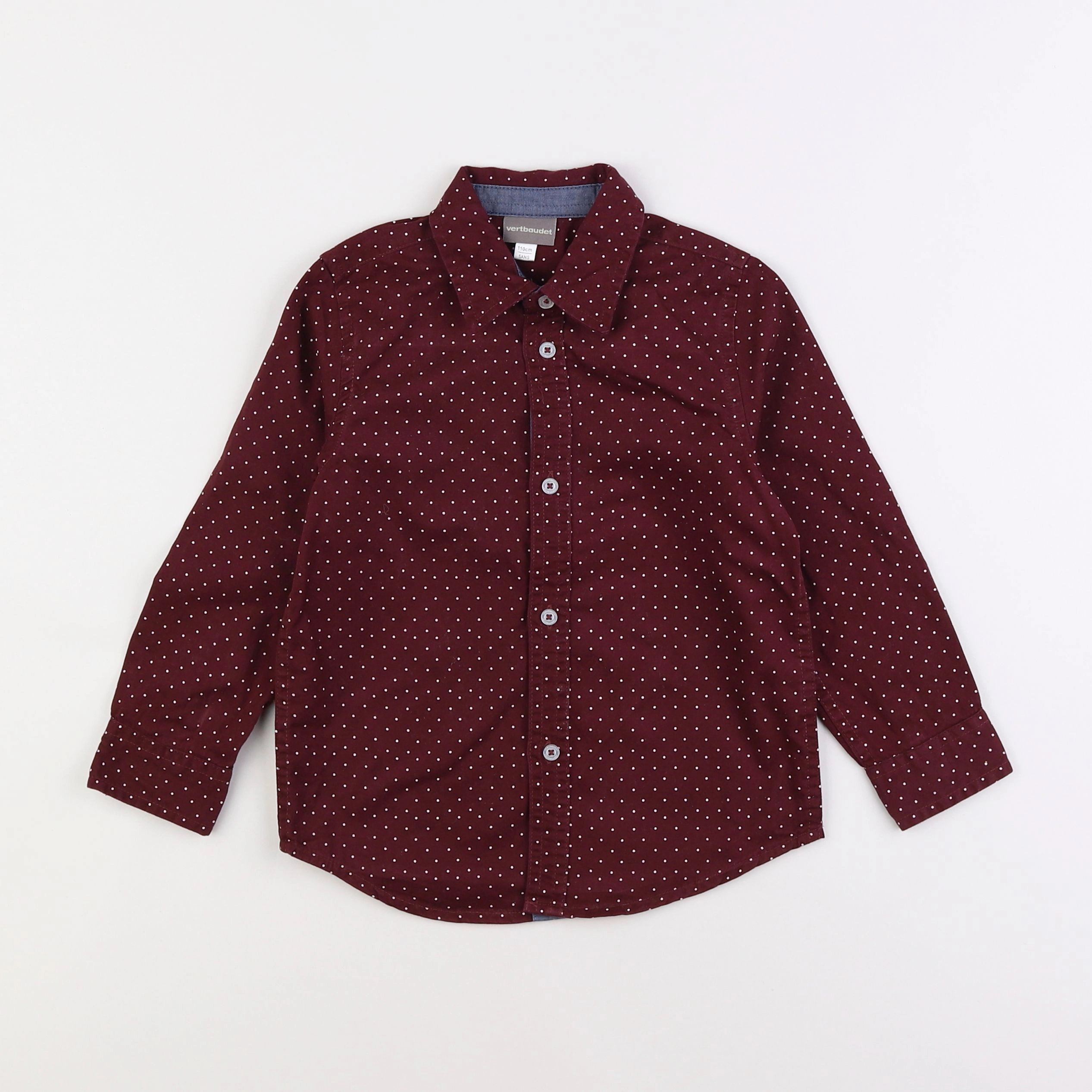 Vertbaudet - chemise rouge - 5 ans
